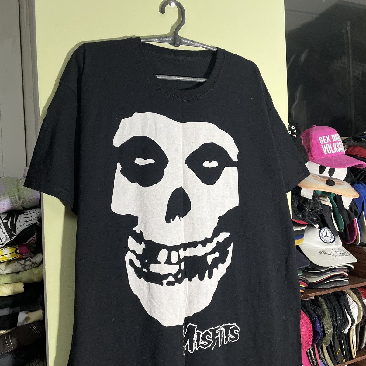 Band Tees Vintage Y2k Misfits Skulls Dead Face Horror Tee Streetwear Hoodie, Sweatshirt | PodTeesHub.com