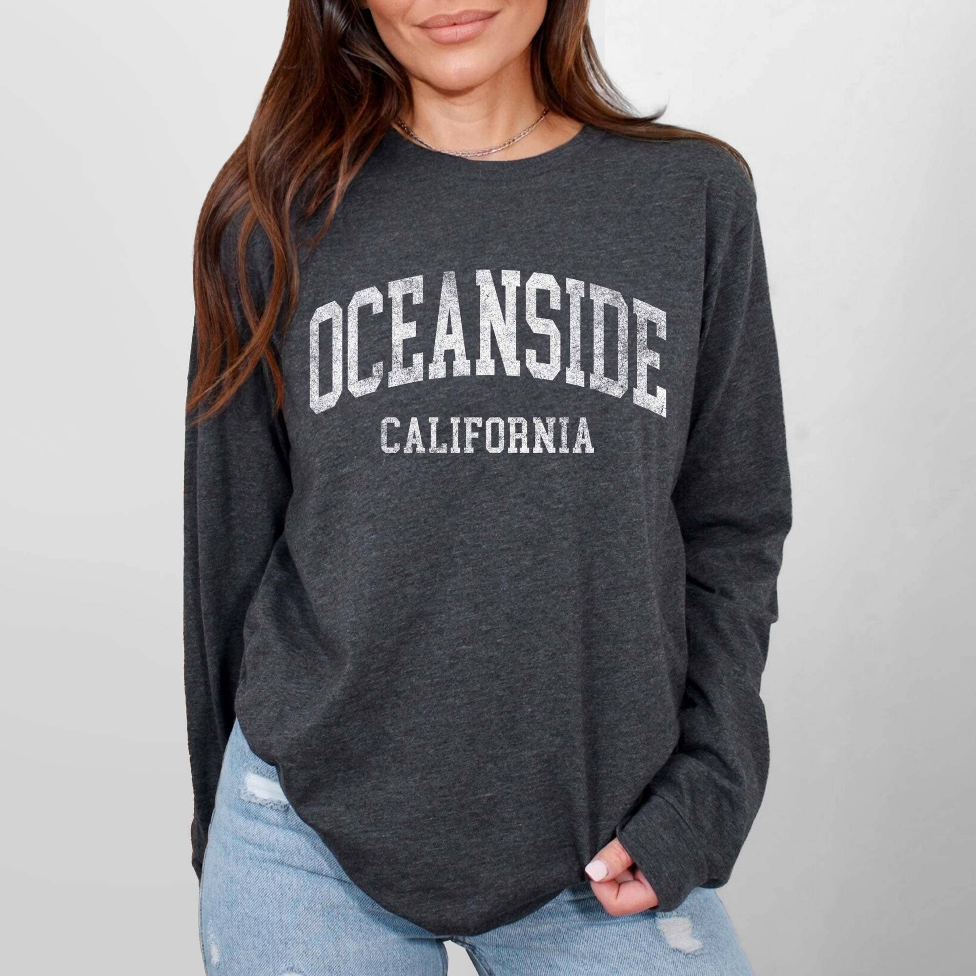 Custom Long Sleeve Heather Tee with Location, Name or Logo Hoodie, Sweatshirt | PodTeesHub.com