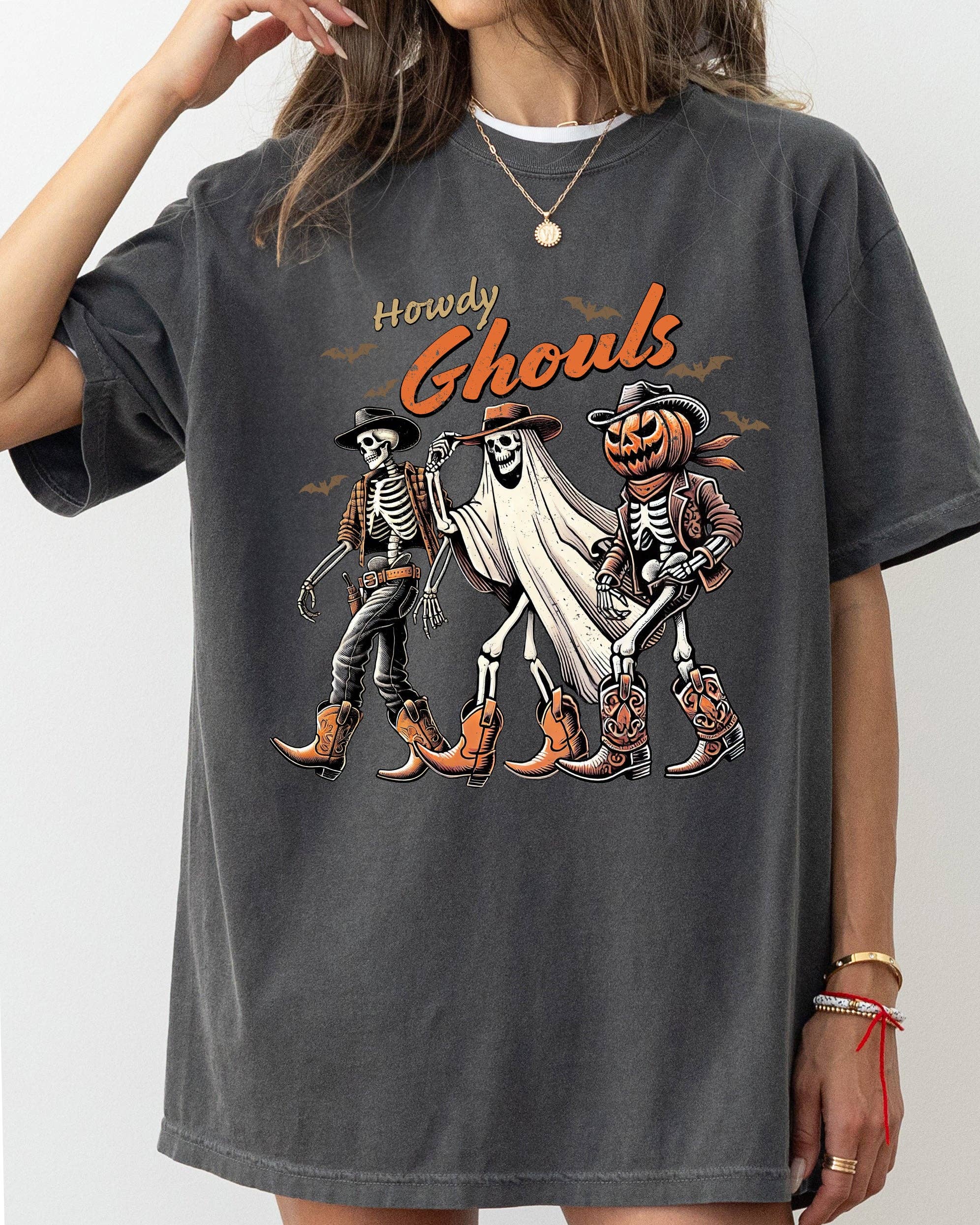 Howdy Ghouls, Cowboy, Vintage, Western Halloween Tshirt Hoodie, Sweatshirt | PodTeesHub.com