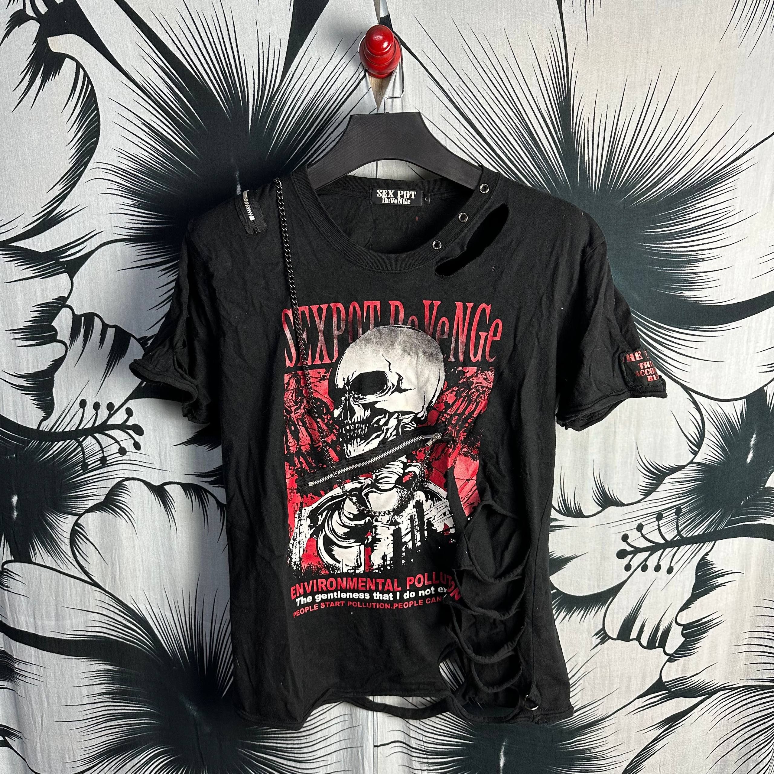 Japanese Brand Sex Pot Revenge Goth Punk Distressed T Shirt Hoodie, Sweatshirt | PodTeesHub.com
