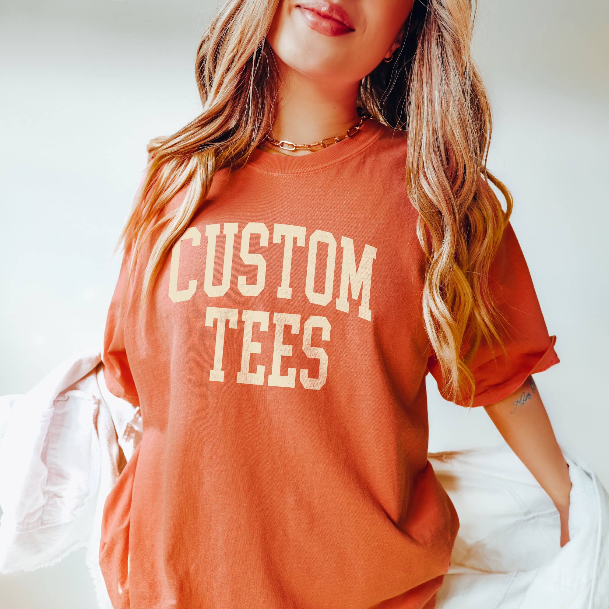 Custom Comfort Colors Tee Fall Colors with Your Text or Logo Hoodie, Sweatshirt | PodTeesHub.com