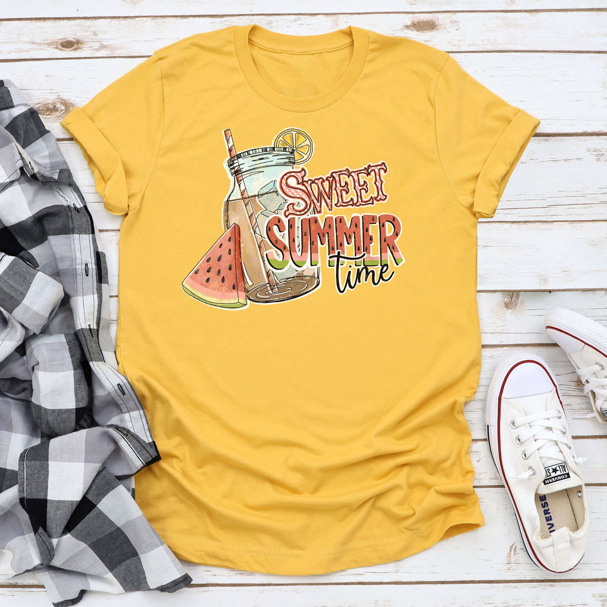 Sweet Summer Time Graphic Tee Hoodie, Sweatshirt | PodTeesHub.com