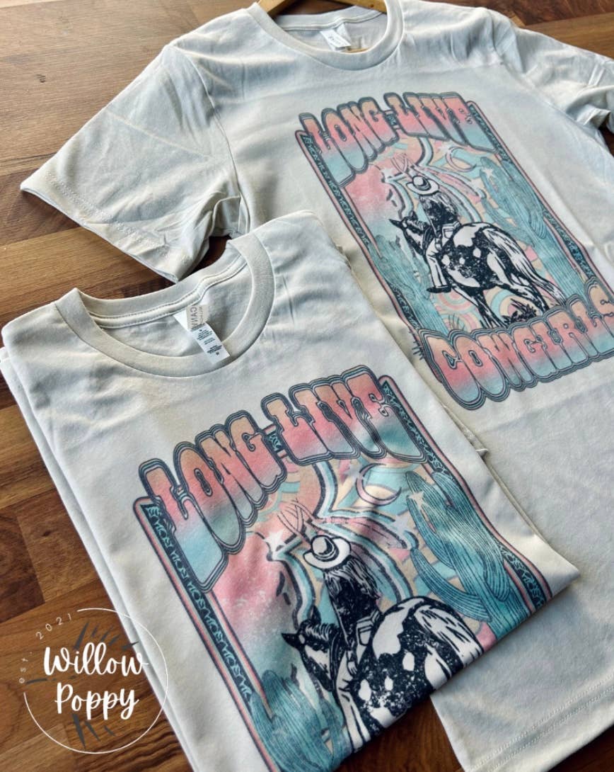 Long Live Cowgirls Graphic Tee Hoodie, Sweatshirt | PodTeesHub.com