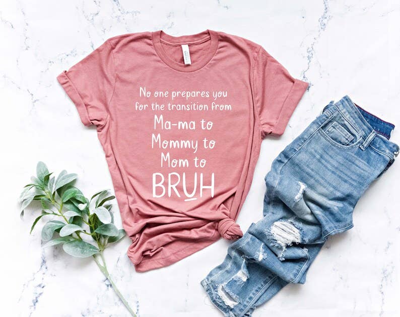 No One Prepare You For the Transition from Mama To Mommy Tee Hoodie, Sweatshirt | PodTeesHub.com