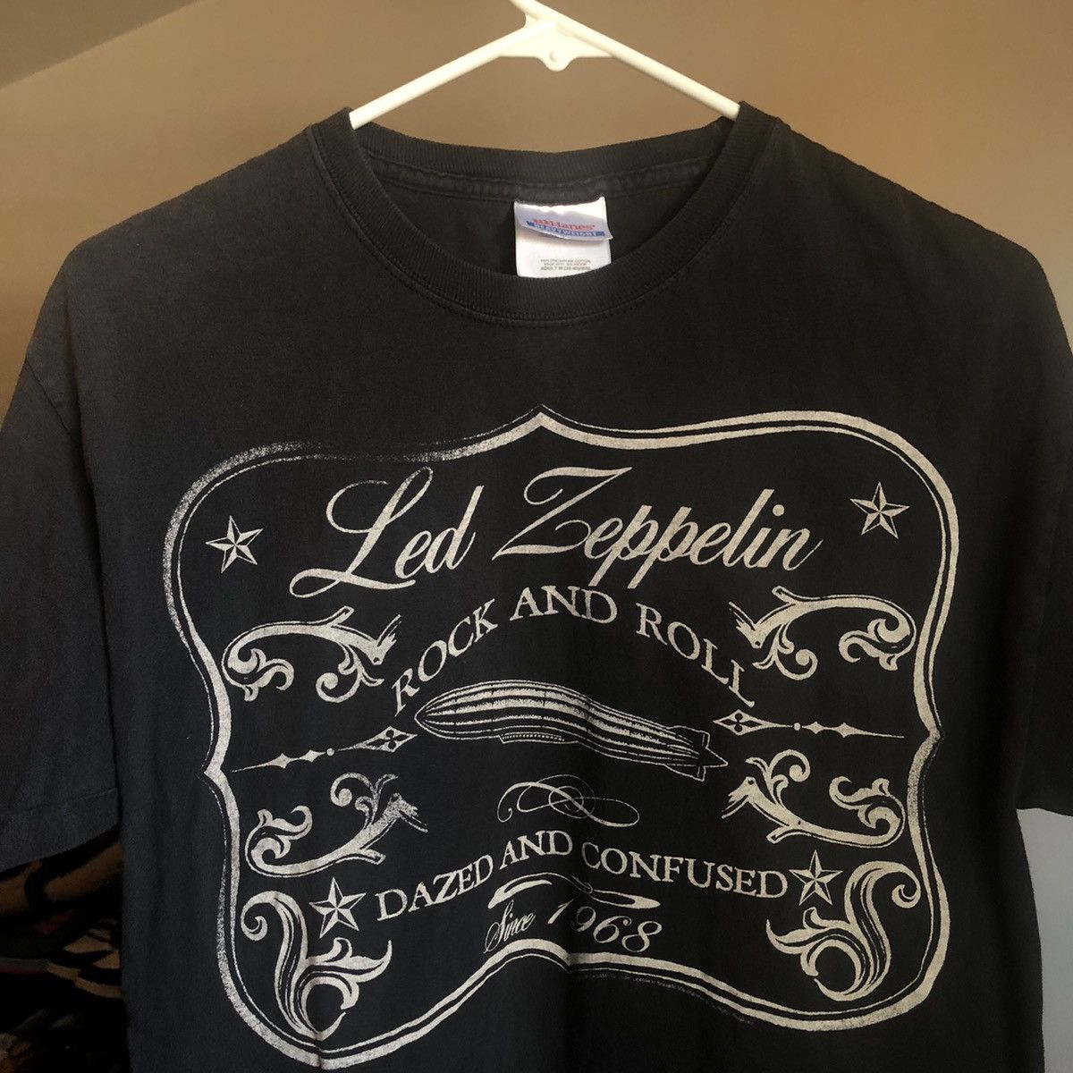 Led Zeppelin Vintage 00s Led Zeppelin Dazed Confused Rock And Roll Tee Hoodie, Sweatshirt | PodTeesHub.com