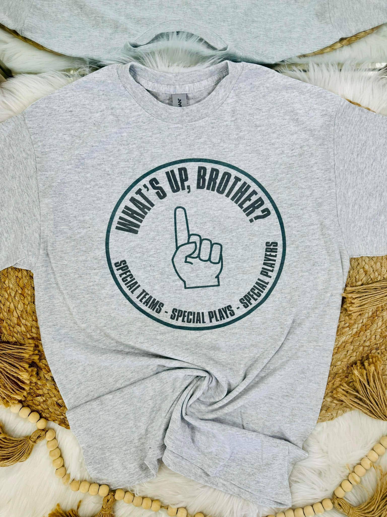 What's Up Brother Finger Sublimation Tee Hoodie, Sweatshirt | PodTeesHub.com