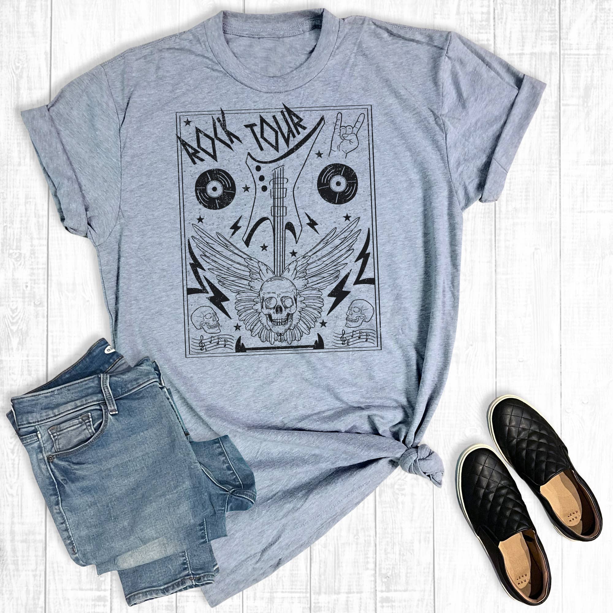 Rock Tour Graphic Tee Hoodie, Sweatshirt | PodTeesHub.com