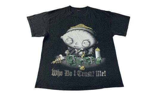 Vintage 90s Family Guy Stewie Who Do I Trust Me Big Screen Tee Hoodie, Sweatshirt | PodTeesHub.com