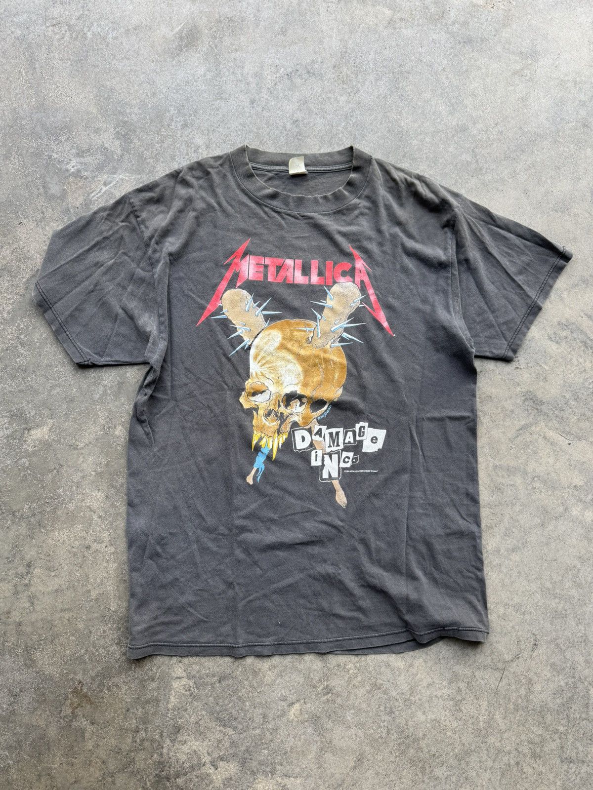 Metallica X Vintage Rare Vintage 1994 Metallica Damage Inc Tour Tee Hoodie, Sweatshirt | PodTeesHub.com