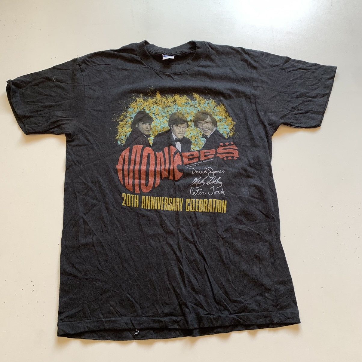 Band Tees Vintage 1988 Monkees 20th Anniversary Graphic Band T Shirt Hoodie, Sweatshirt | PodTeesHub.com
