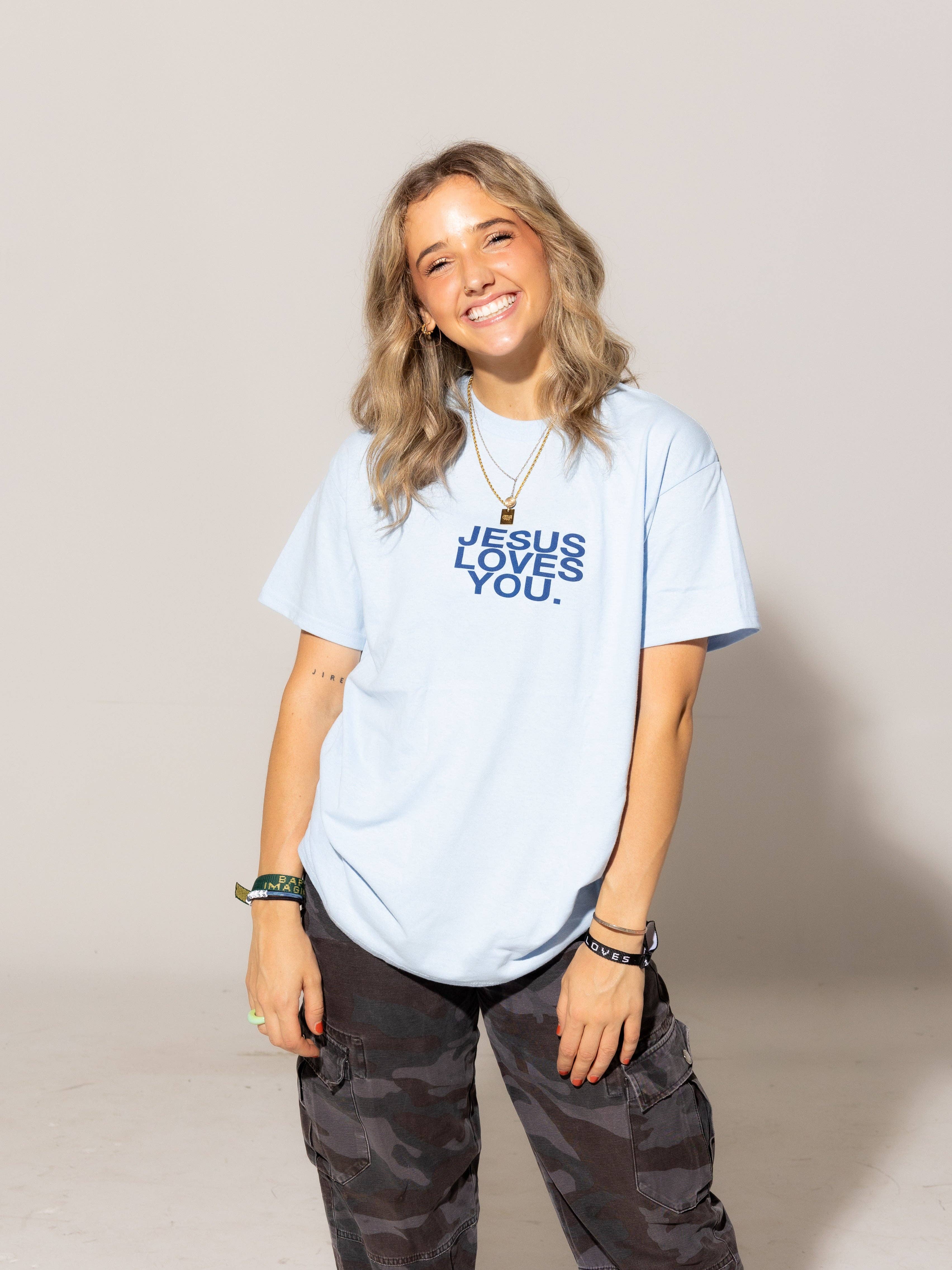 New || Light Blue Logo Tee Hoodie, Sweatshirt | PodTeesHub.com