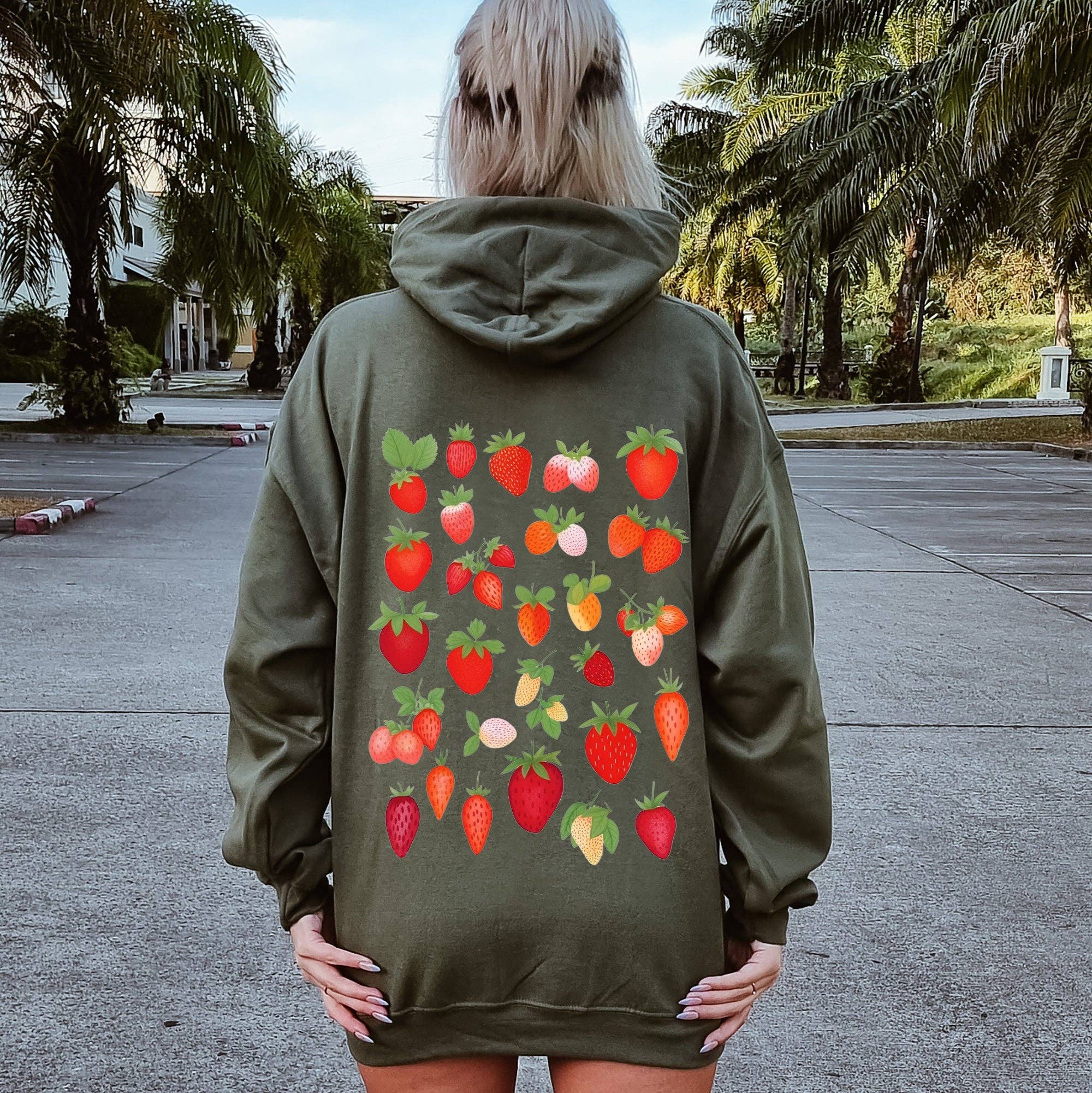 Sweet Strawberry Delight, Juicy Fruit, Berry Hoodie T-Shirts, Sweatshirt | PodTeesHub.com