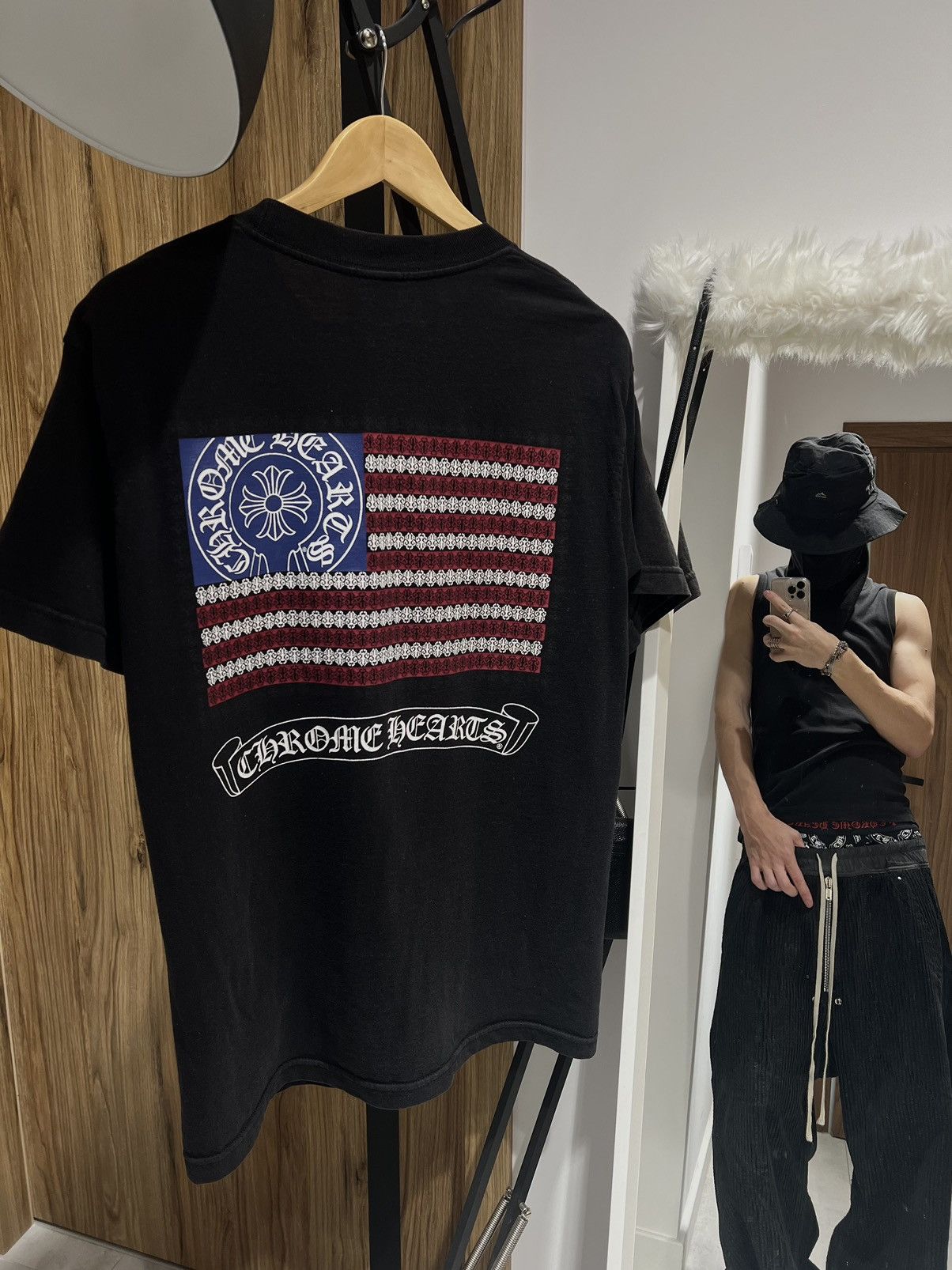 Hearts Chrome Hearts Usa Flag Vintage American T-Shirts, Hoodie, Sweatshirt
