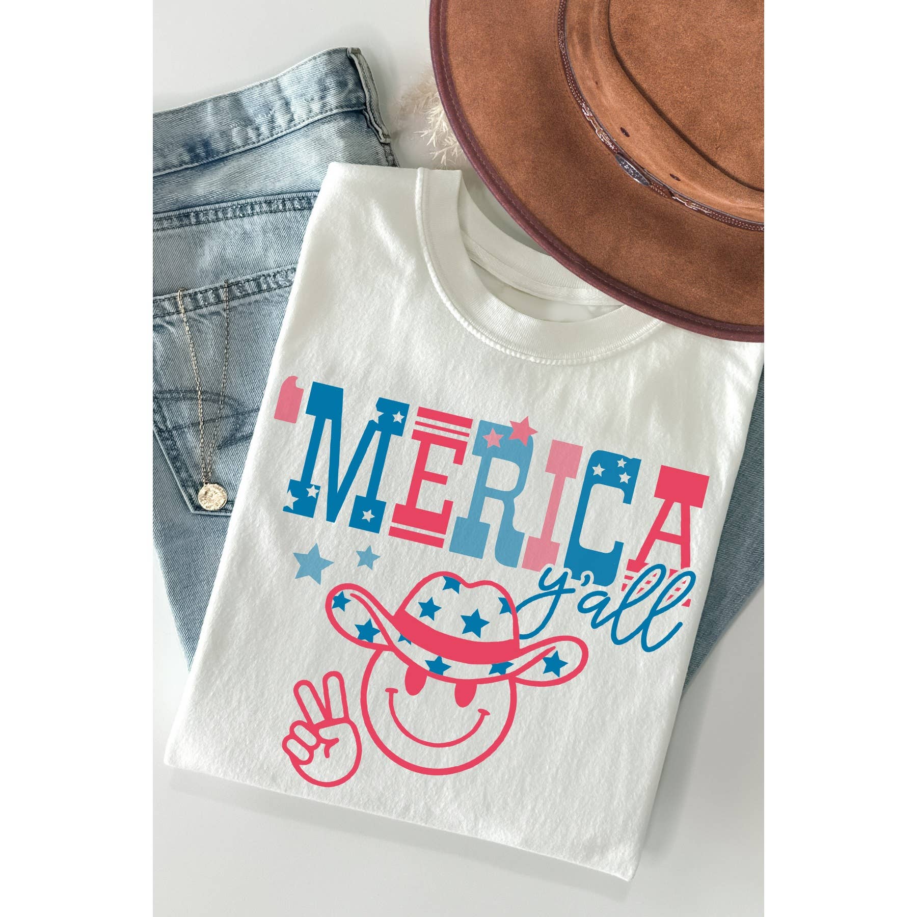 Merica Y All Smile Short Sleeve T Shirt Hoodie, Sweatshirt | PodTeesHub.com
