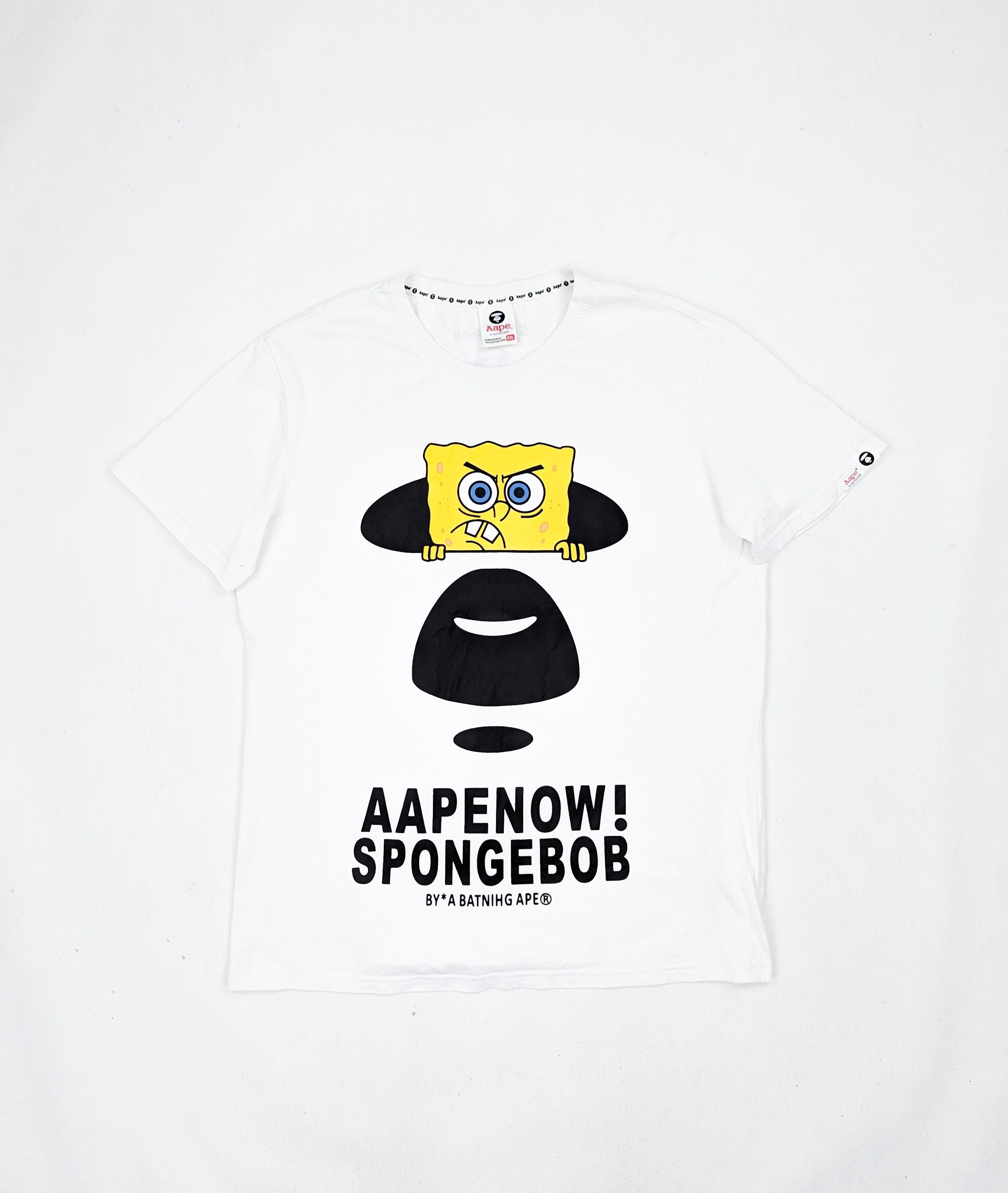 Bape Aape Spongebob Tshirt Xl Hoodie, Sweatshirt | PodTeesHub.com