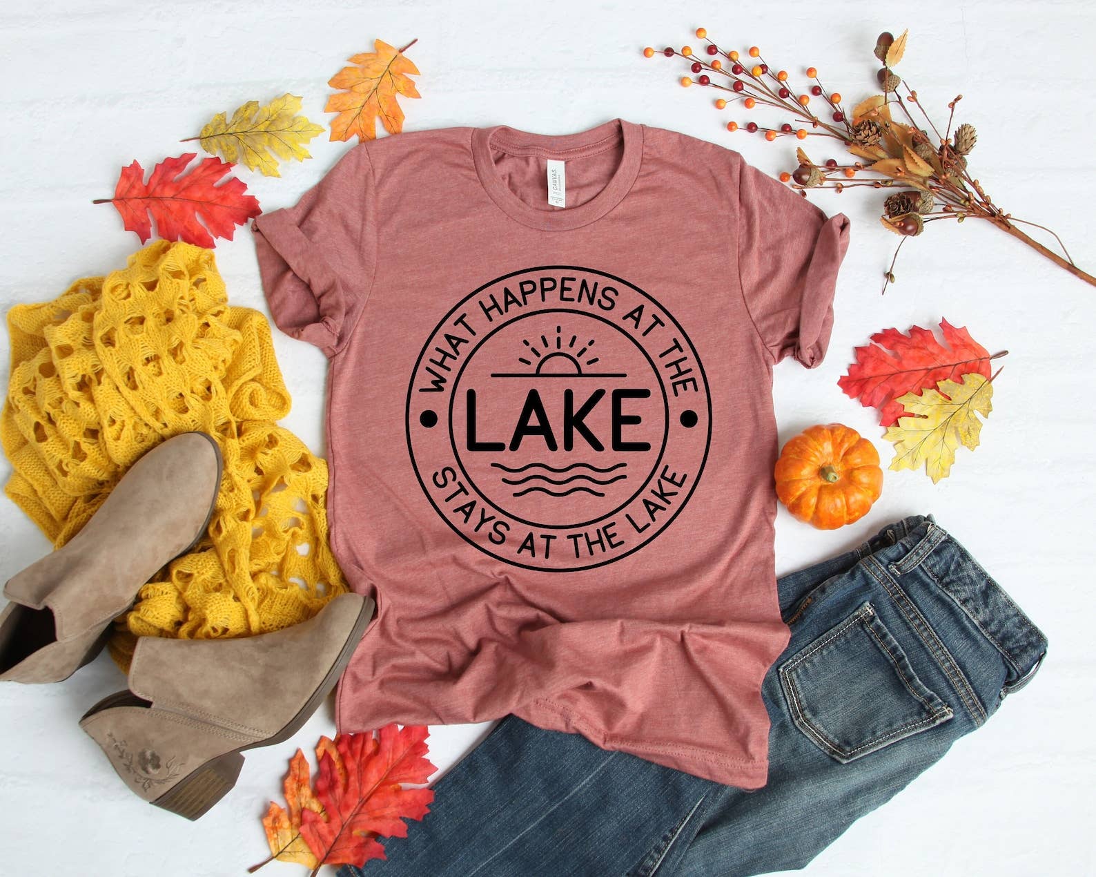 What Happens At the Lake Stays At the Lake T-Shirt Hoodie, Sweatshirt | PodTeesHub.com