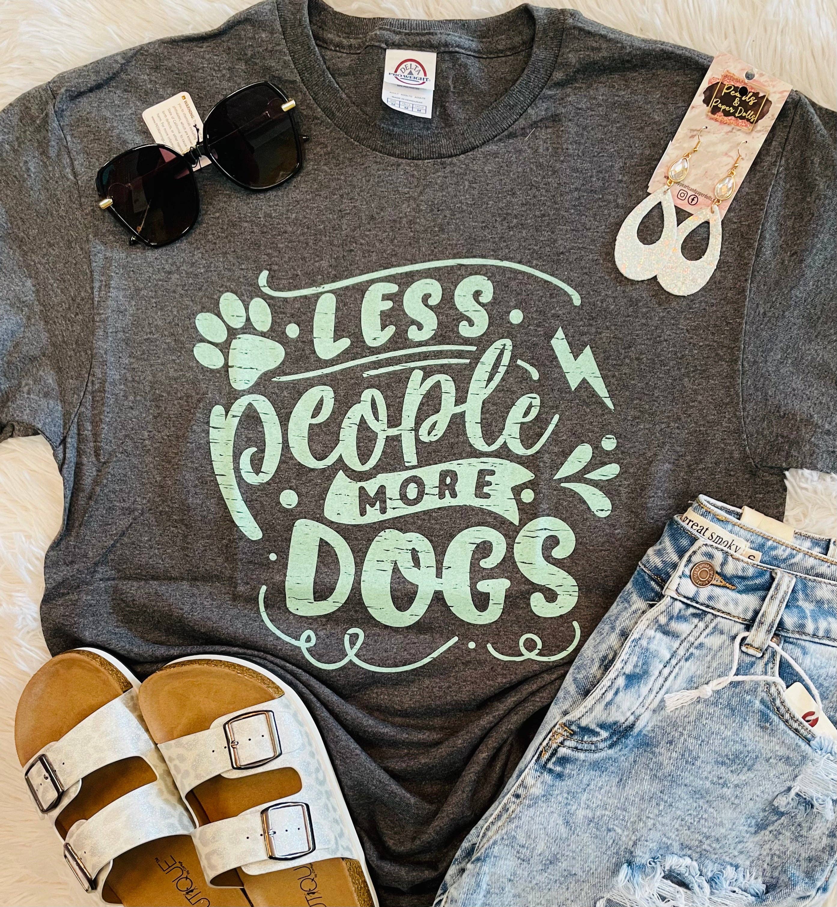 Less People More Dogs Tee Hoodie, Sweatshirt | PodTeesHub.com