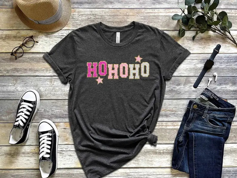 Ho Ho Ho T-Shirt, Xmas Vacation Shirt Hoodie, Sweatshirt | PodTeesHub.com