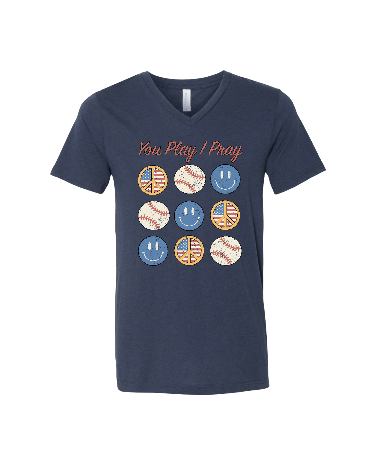 Peace + Baseball Vneck Tee | Baseball  | Christian Apparel Hoodie, Sweatshirt | PodTeesHub.com