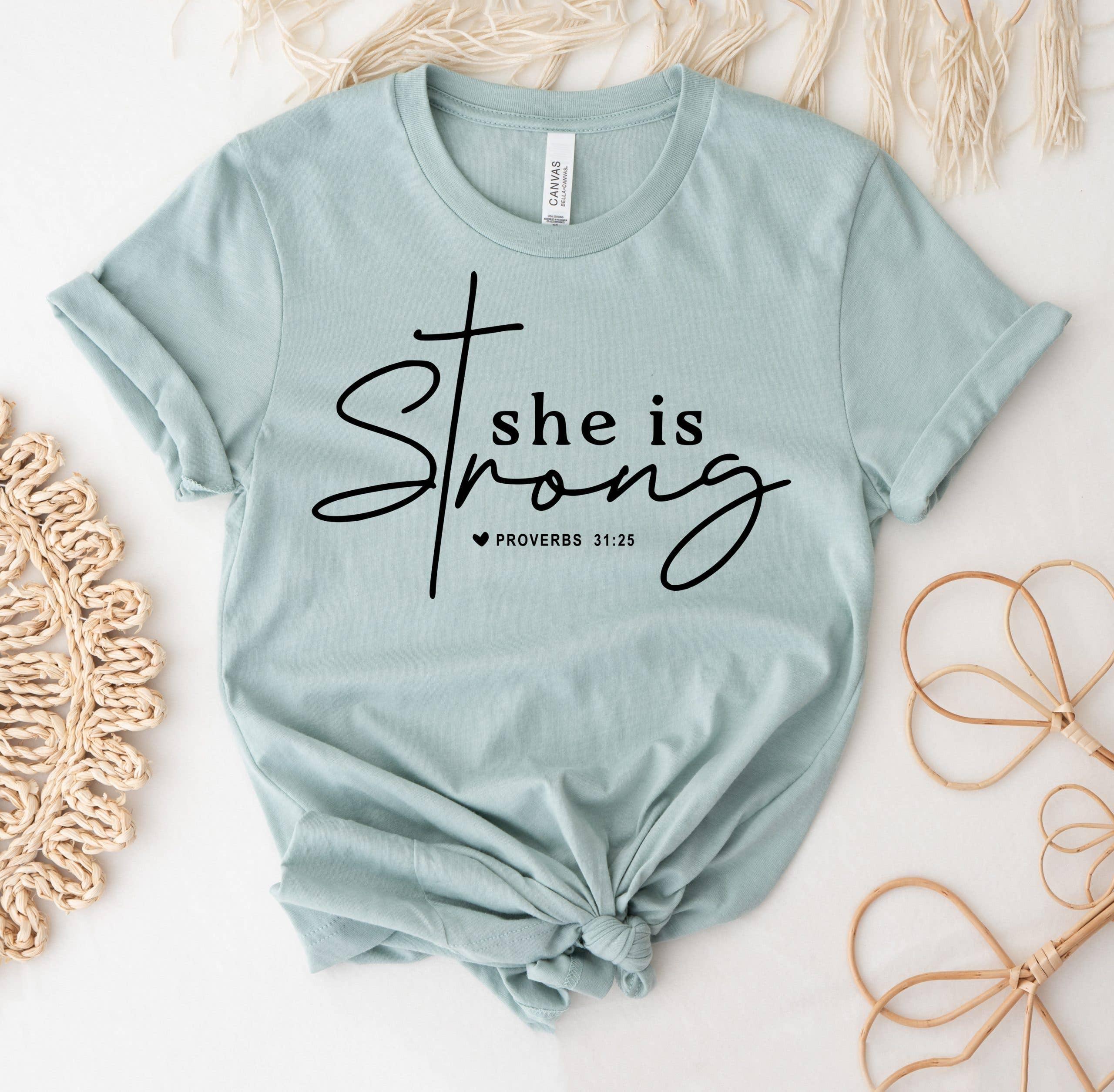 She Is Strong T-Shirt Hoodie, Sweatshirt | PodTeesHub.com
