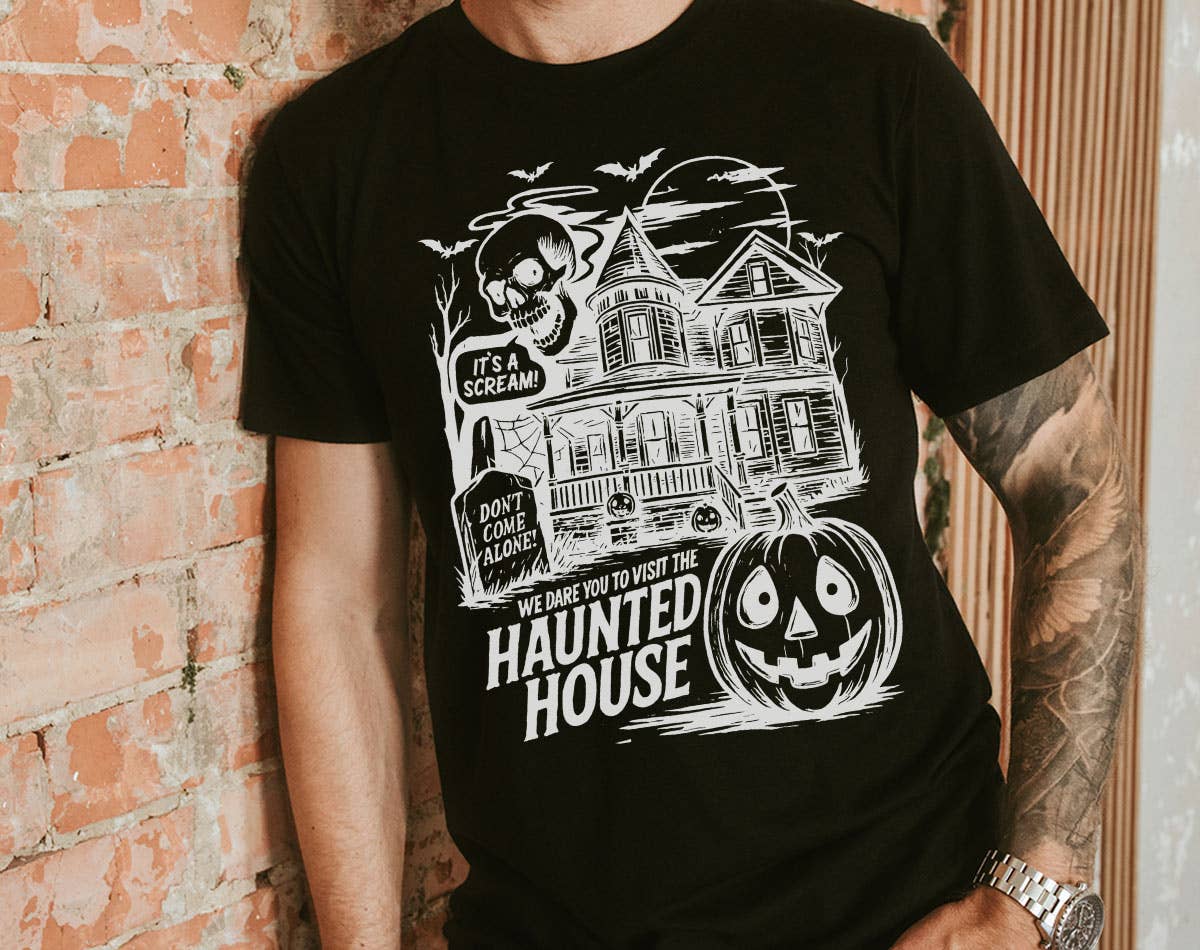Haunted House We Dare You - Halloween Horror T-Shirt Hoodie, Sweatshirt | PodTeesHub.com