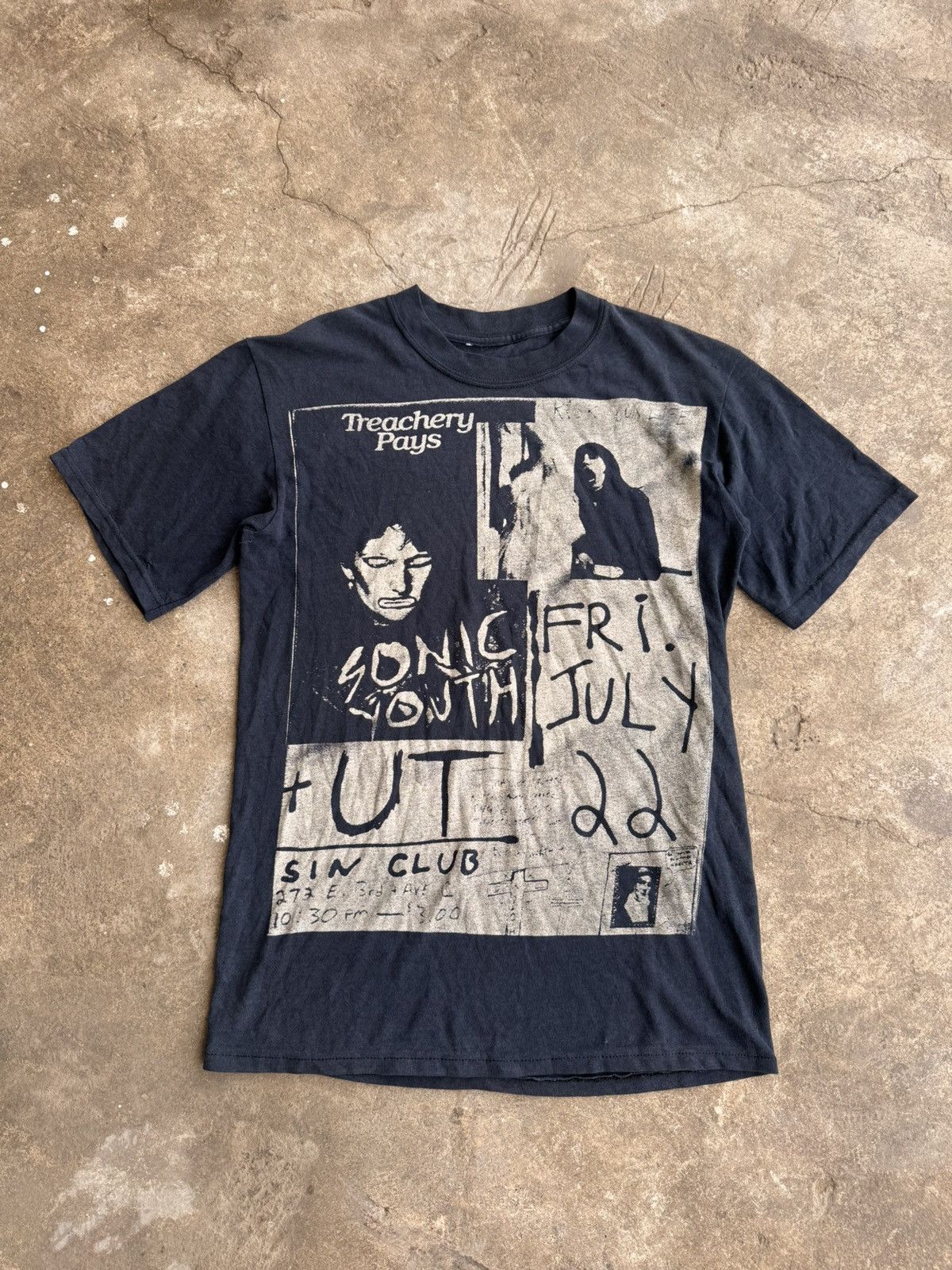Vintage Sonic Youth Treachery Pays Band Shirt Hoodie, Sweatshirt | PodTeesHub.com