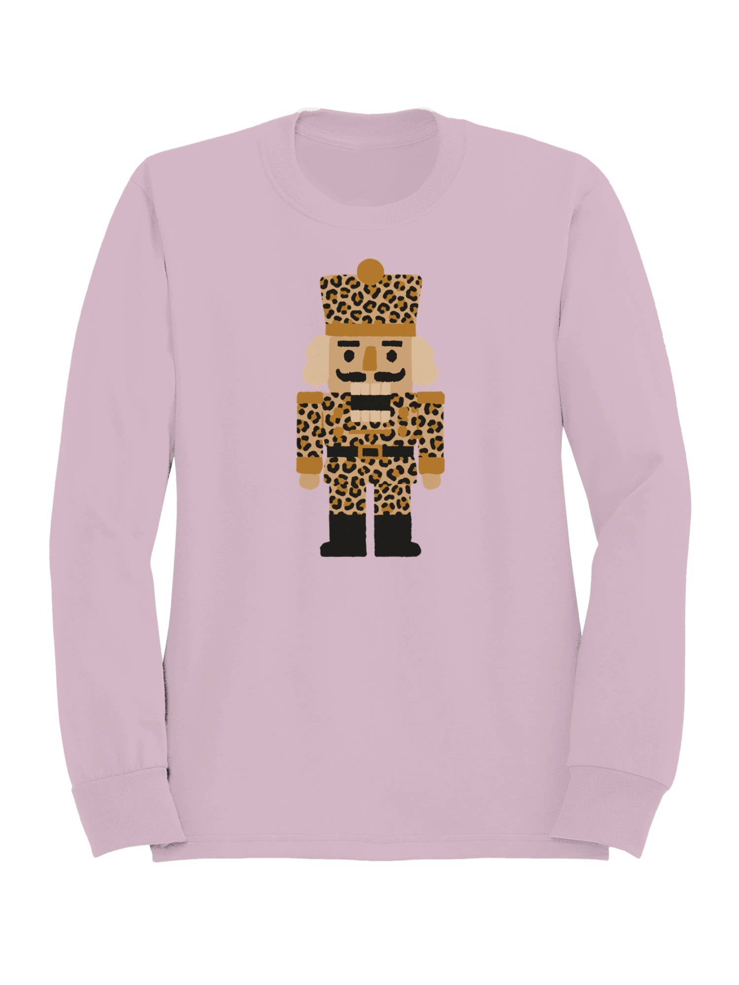 Leopard Print Nutcracker Design Women's Sweatshirt T-Shirts, Hoodie | PodTeesHub.com