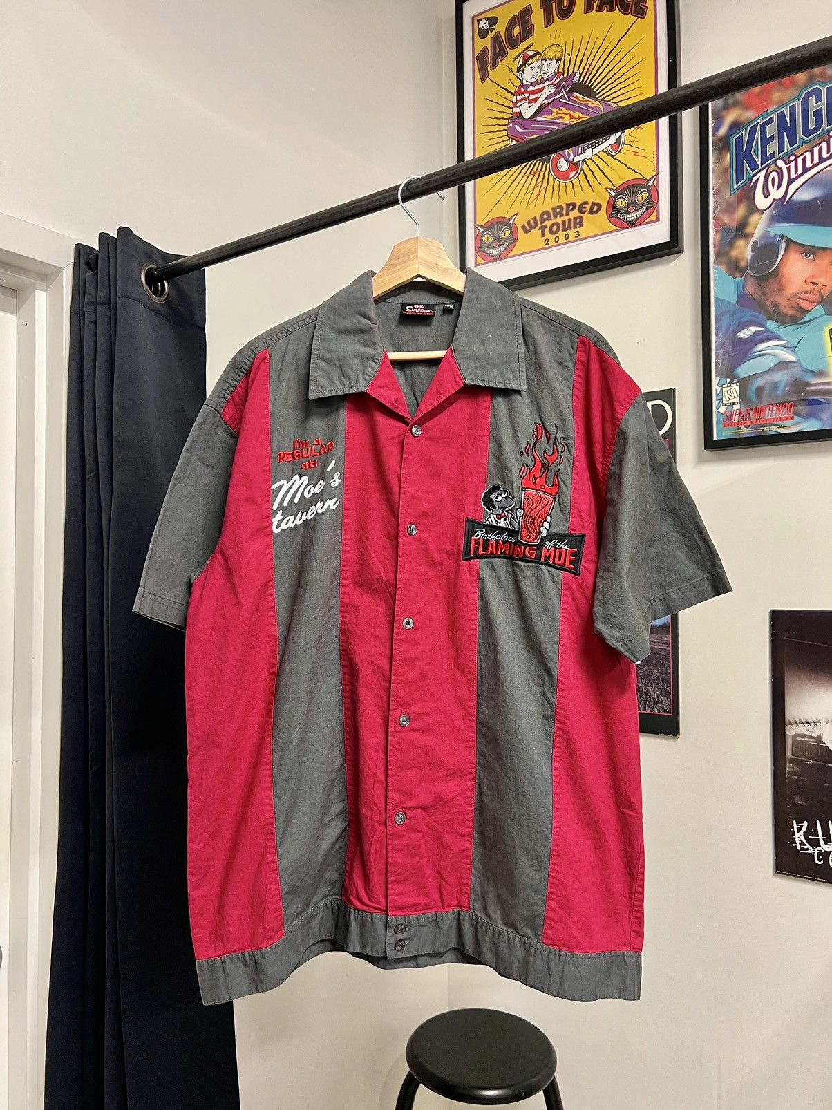Vintage 2002 Simpsons Moe S Tavern Bowling Shirt T-Shirts, Hoodie, Sweatshirt