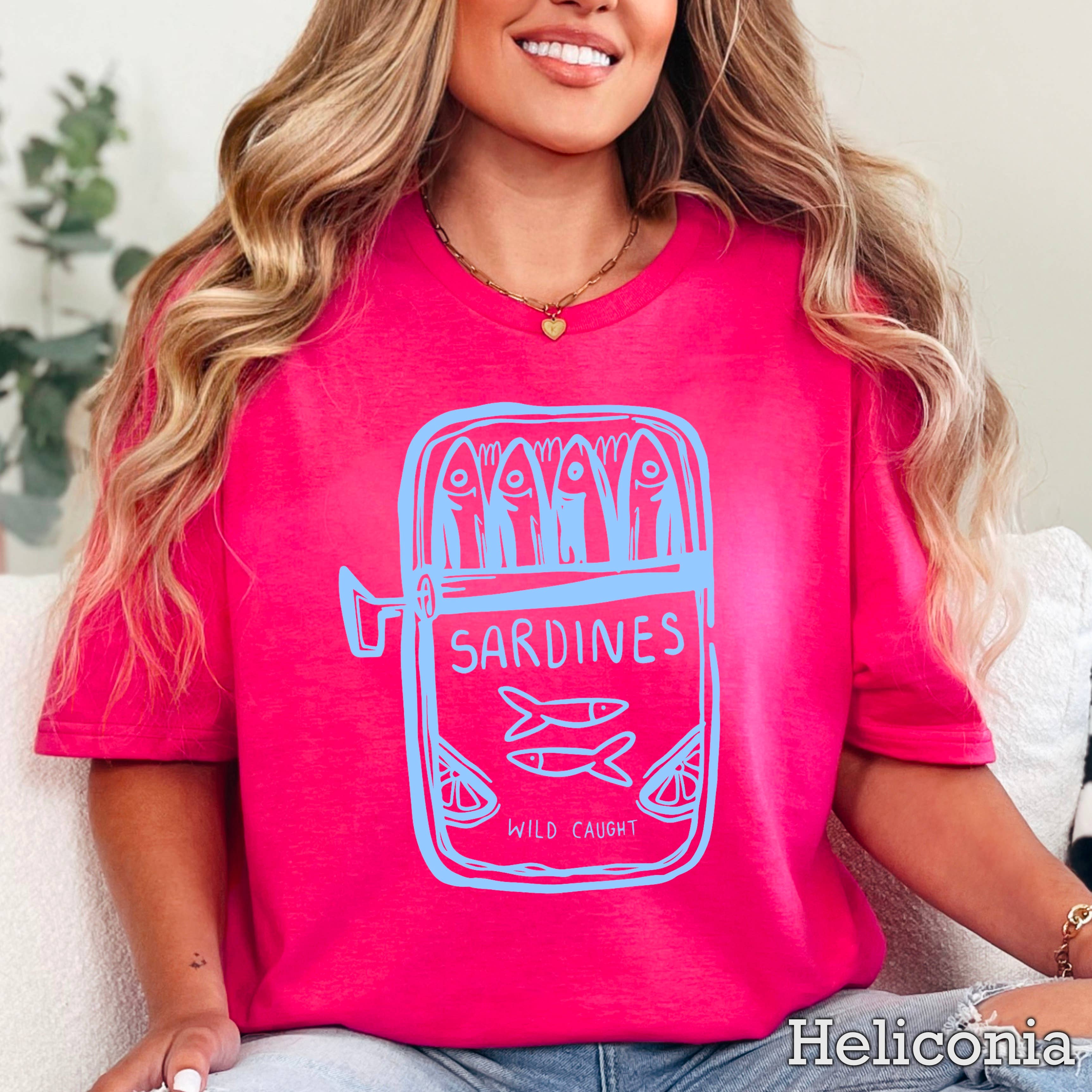 Sardines Coastal Women’S Graphic Tee | Gildan Hoodie, Sweatshirt | PodTeesHub.com