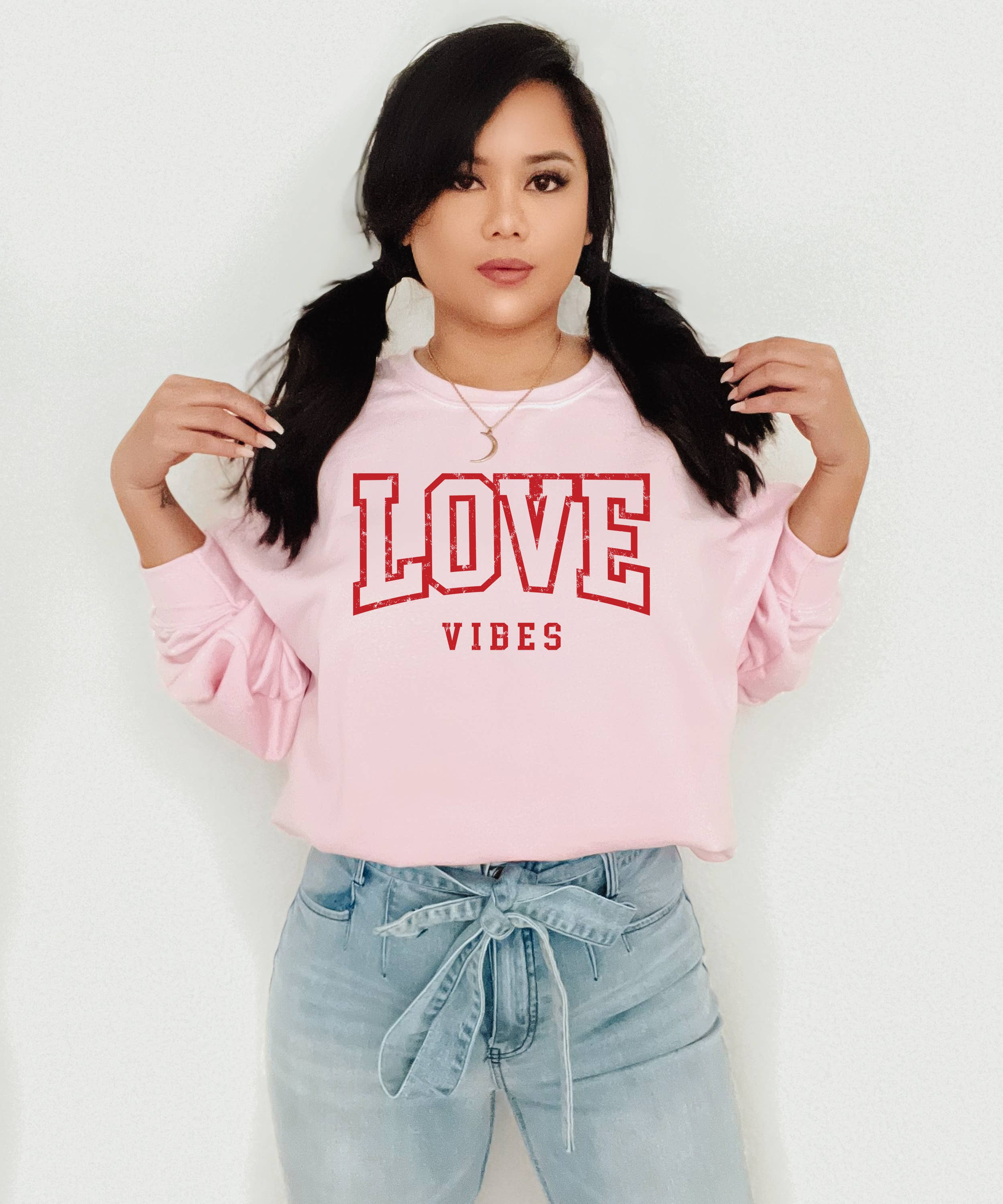 Valentines Sweatshirt, Graphic Apparel, Trendy, Love Vibes T-Shirts, Hoodie | PodTeesHub.com