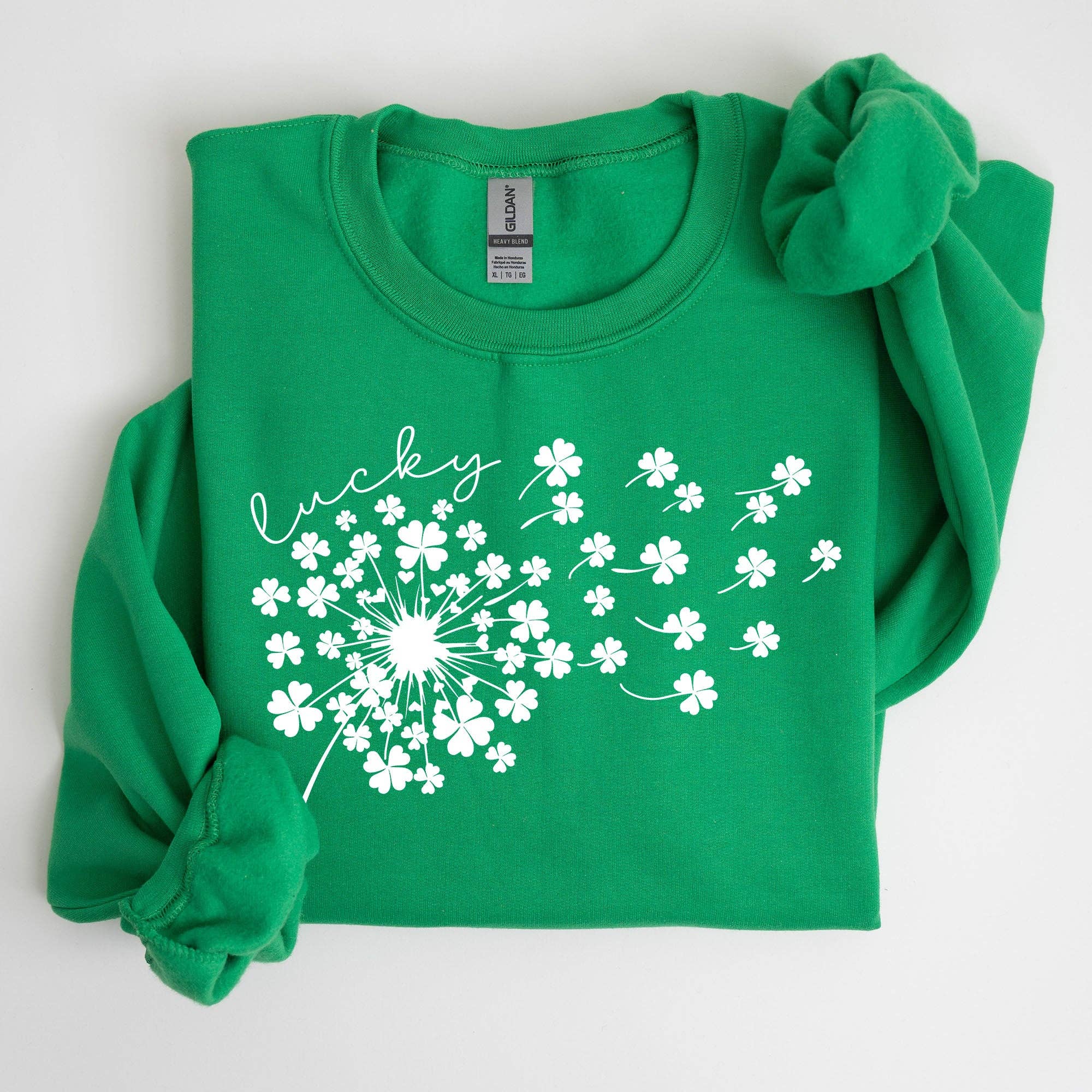 Lucky Dandelion, Clover, Irish St Patrick's Day Sweatshirt T-Shirts, Hoodie | PodTeesHub.com
