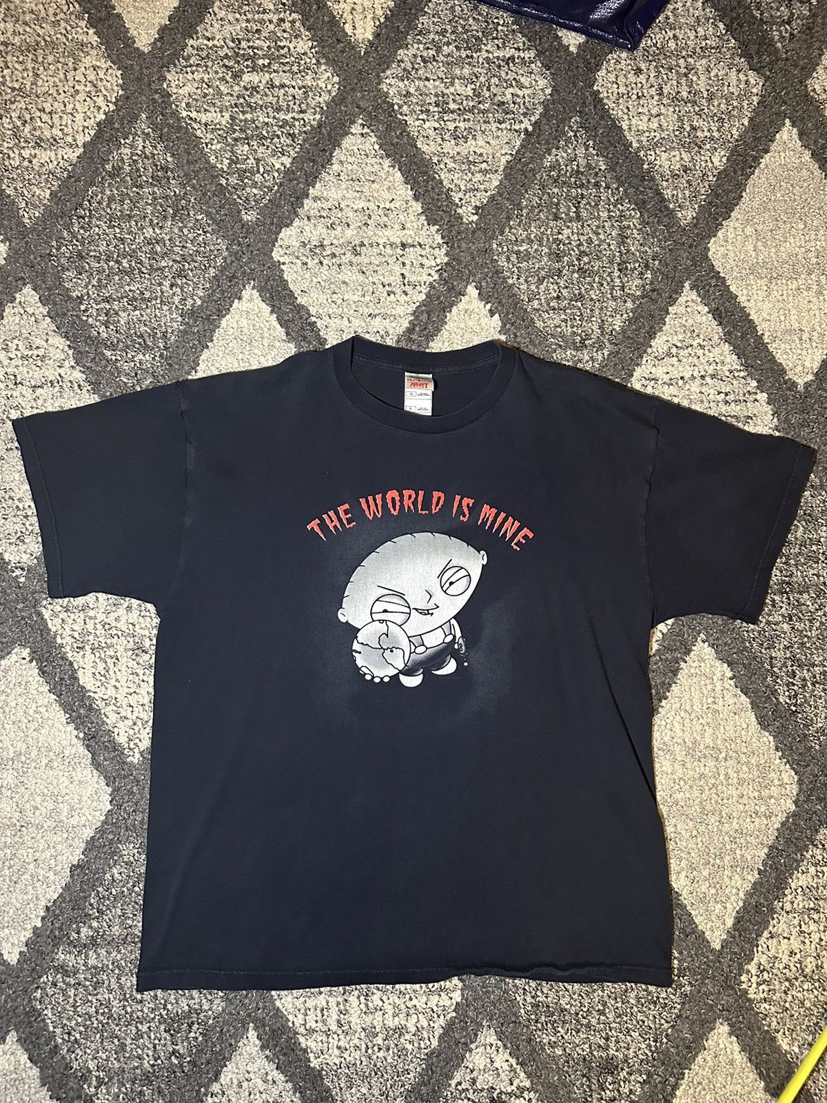 Vintage Family Guy Stewie The World Is Mine Tee Hoodie, Sweatshirt | PodTeesHub.com