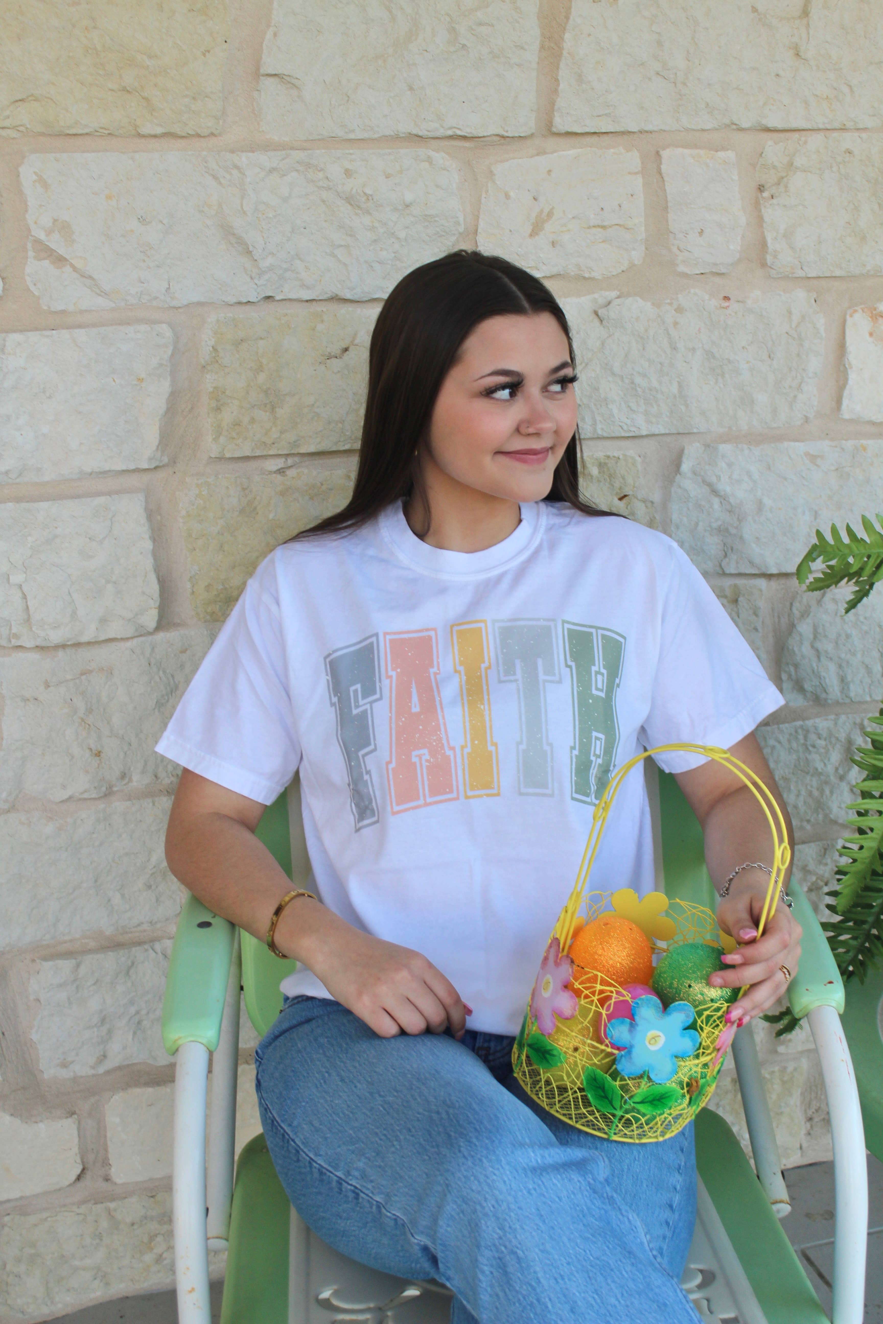 Colorful Faith Graphic Tee Hoodie, Sweatshirt | PodTeesHub.com