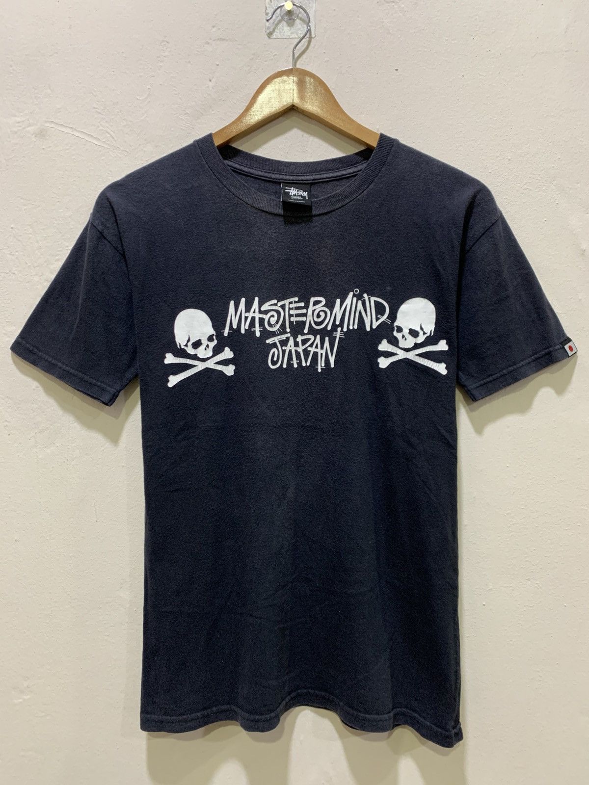Stussy Mastermind Japan Skull Faded Tee Black S Hoodie, Sweatshirt | PodTeesHub.com