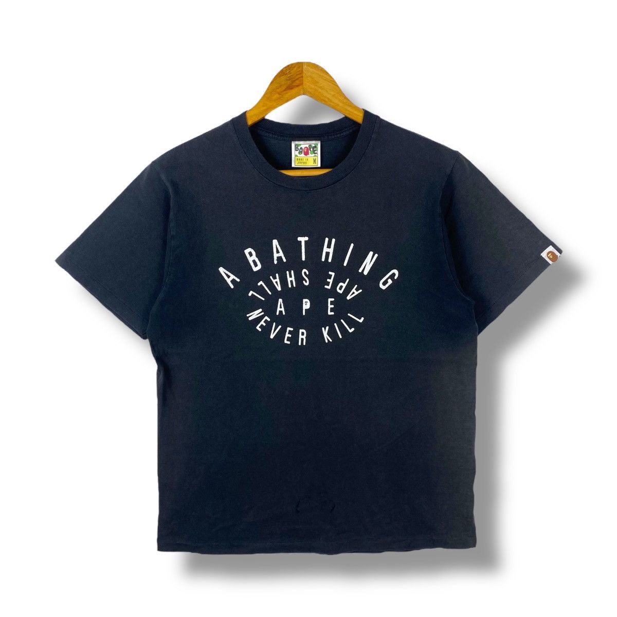 Bape Ape Shall Never Kill Ape Graphic Faded Tee Shirt Medium Hoodie, Sweatshirt | PodTeesHub.com
