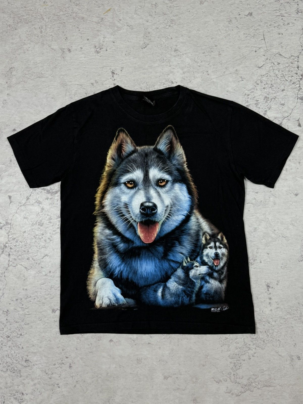 Other Vintage Wild Animal Tee Big Double Wolf Print Tee Shirt Hoodie, Sweatshirt | PodTeesHub.com