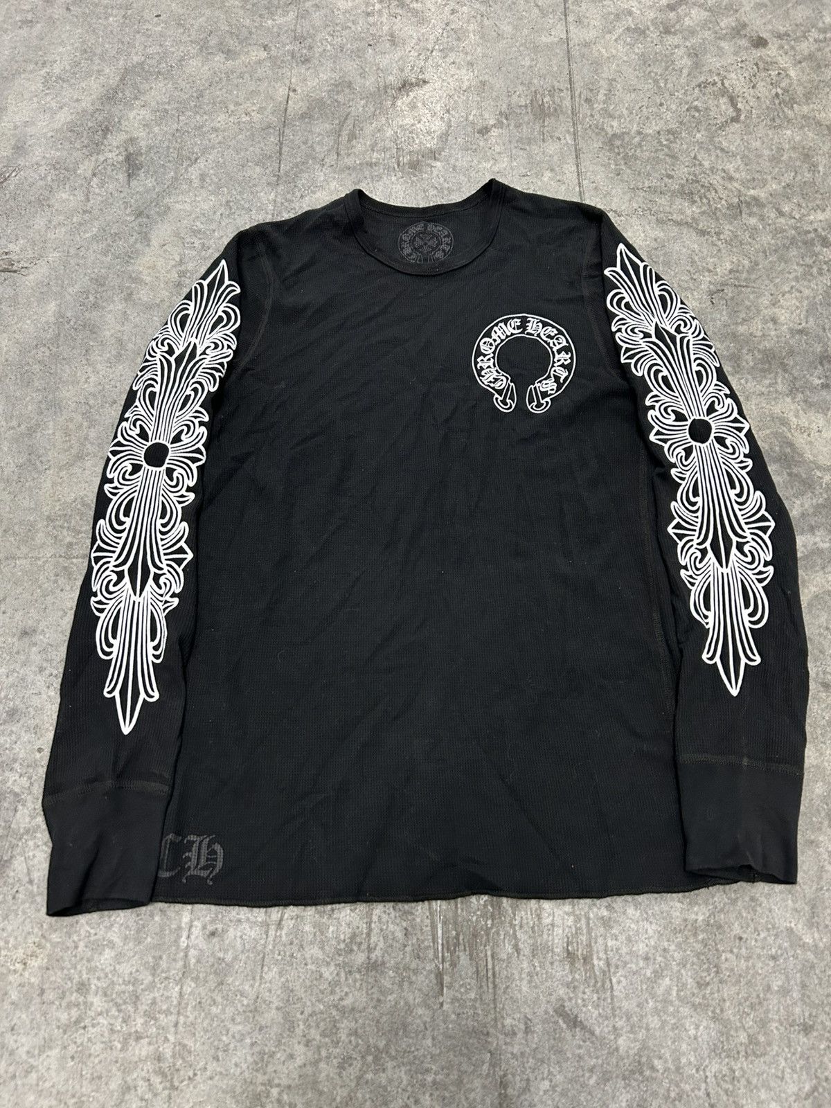 Hearts Chrome Hearts Theremal Long Sleeve Size Small S T-Shirts, Hoodie, Sweatshirt | PodTeesHub.com