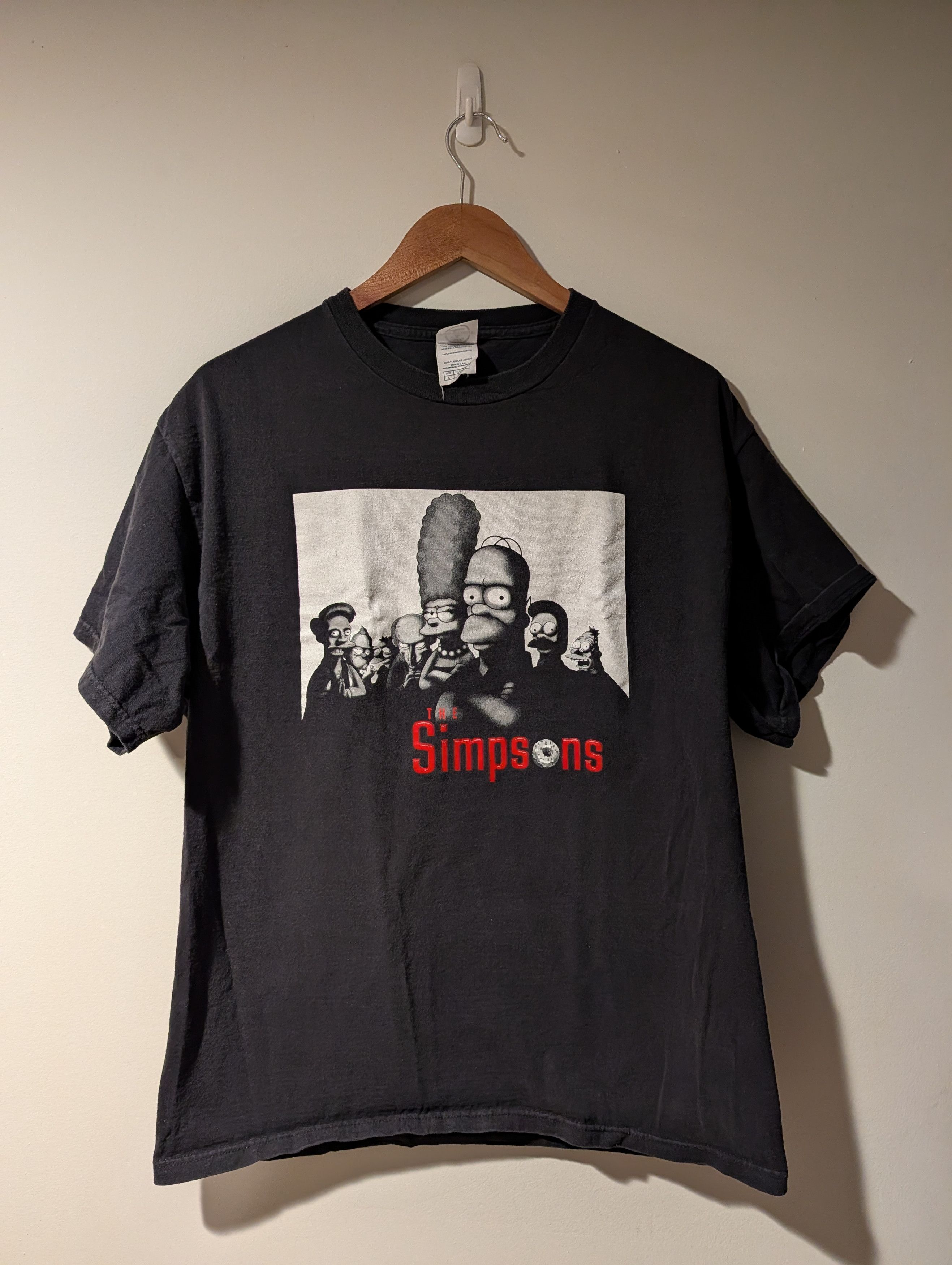 The Simpsons Vintage Y2k The Simpsons Sopranos Spoof Black Large T Shirt Hoodie, Sweatshirt | PodTeesHub.com