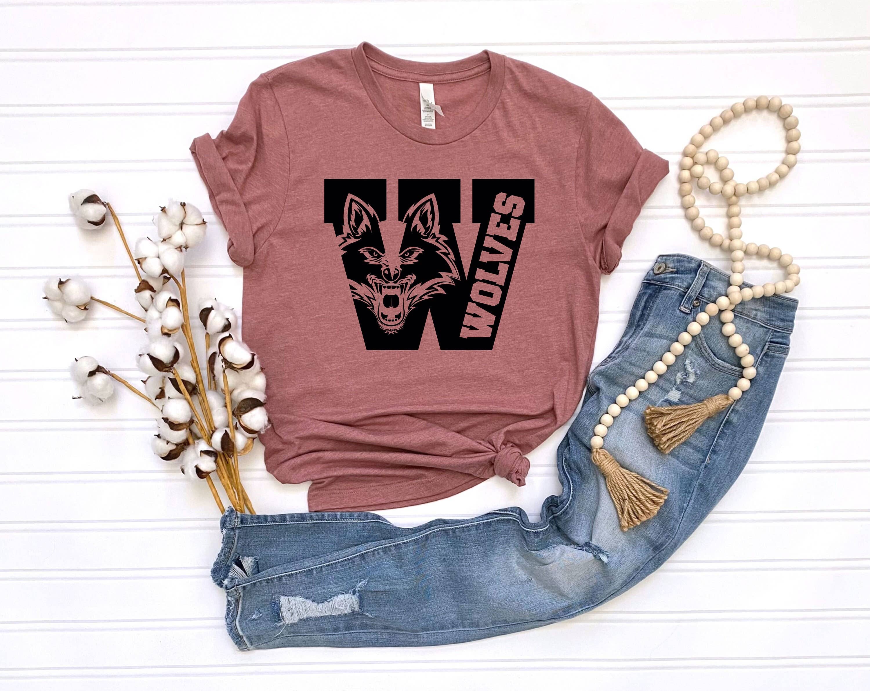 Wolves School Spirit Mascot T-Shirt Hoodie, Sweatshirt | PodTeesHub.com