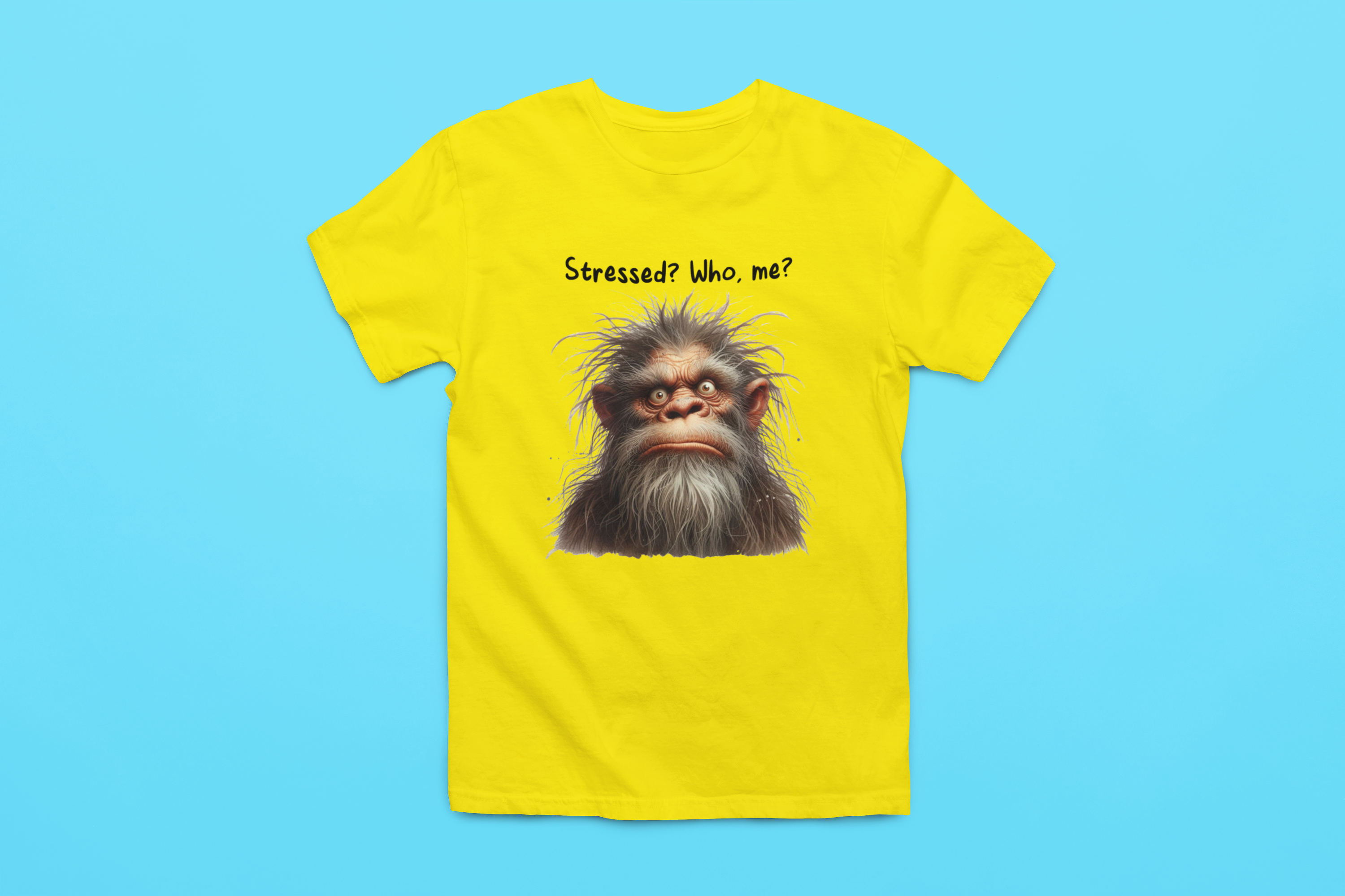 Stressed? Who Me? - Tshirt (Yellow) Hoodie, Sweatshirt | PodTeesHub.com