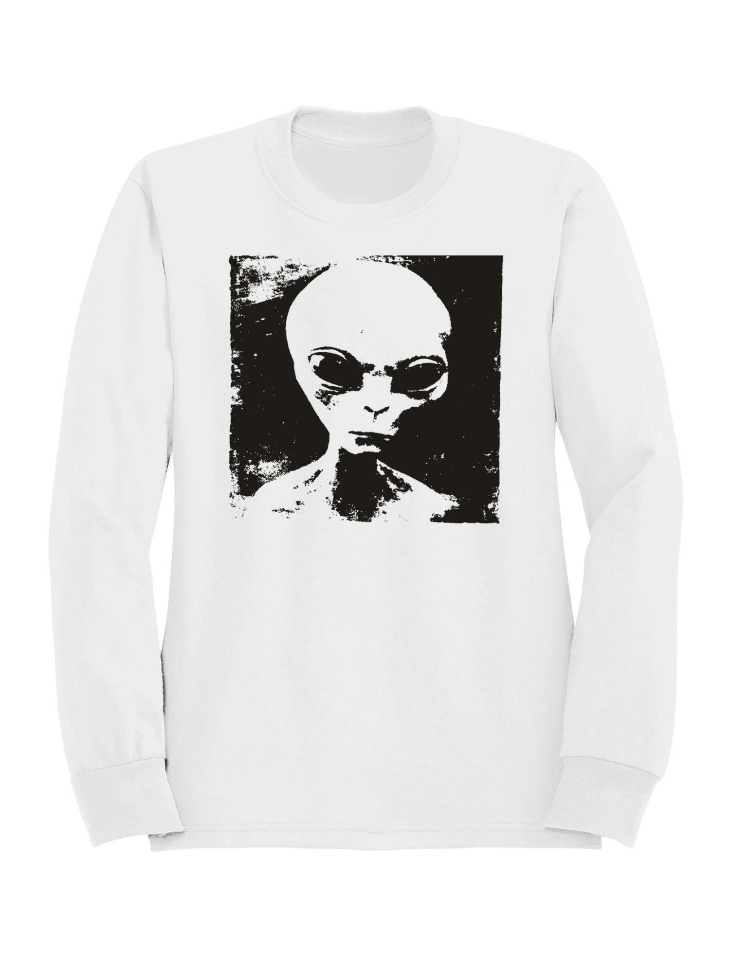 Mysterious Alien Grunge Artwork Women's Sweatshirt T-Shirts, Hoodie | PodTeesHub.com