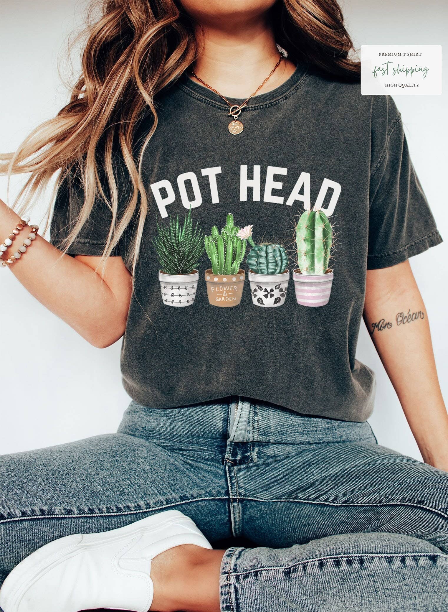 Pot Head Shirt - Gardener Mom Life - Plant Lover Gift Tee Hoodie, Sweatshirt | PodTeesHub.com
