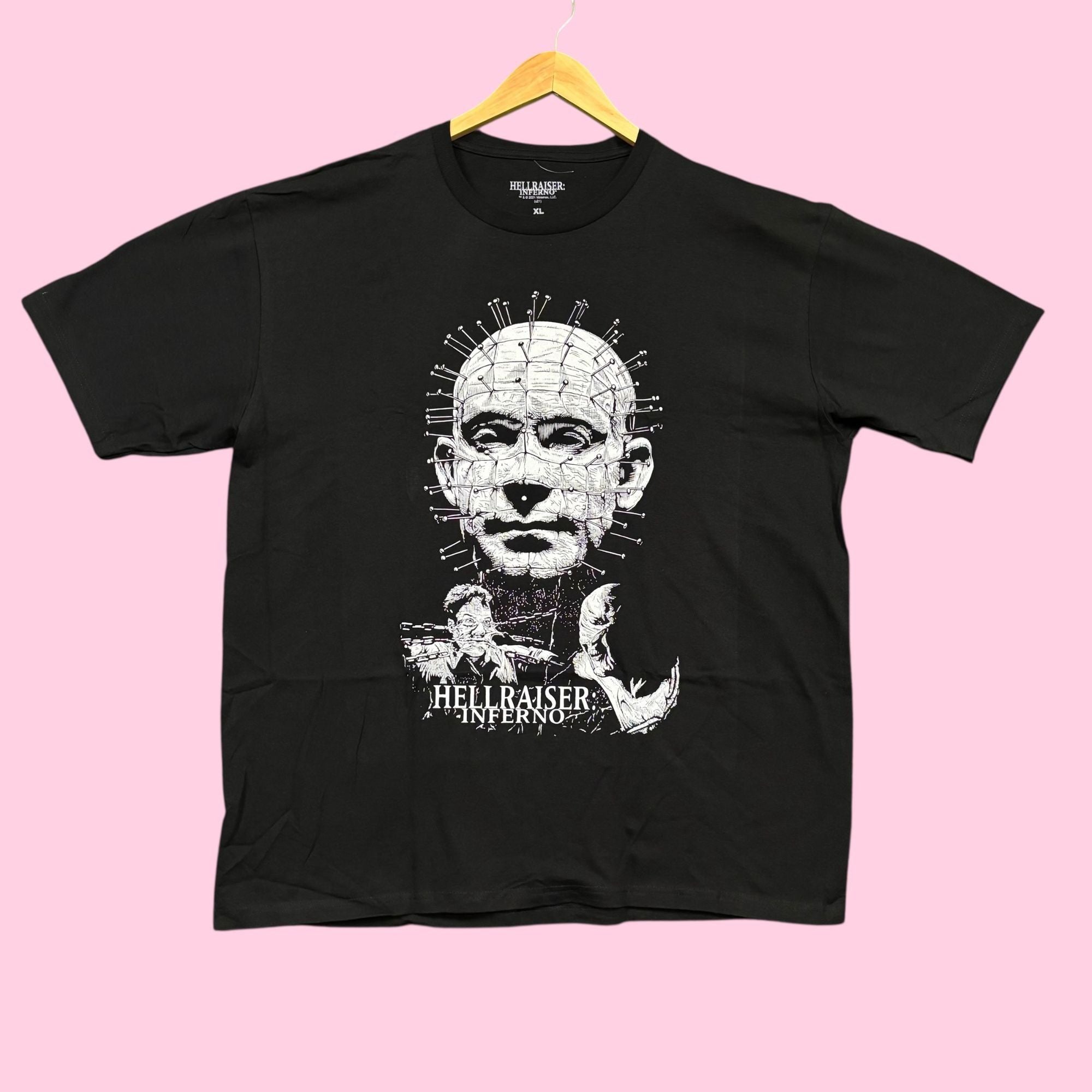 Other Hellraiser Inferno Welcome To Hell Pinhead Horror Tee Xl Hoodie, Sweatshirt | PodTeesHub.com