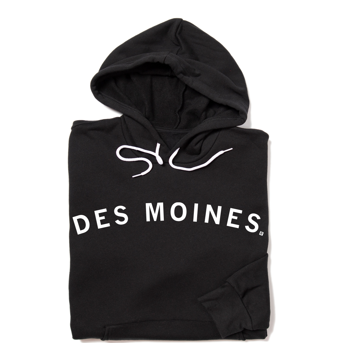 Des Moines Curved Logo Pullover Hoodie T-Shirts, Sweatshirt | PodTeesHub.com