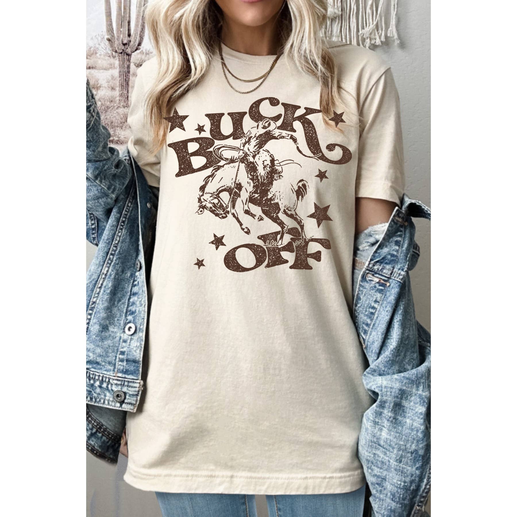 Ub Buck Off Women's Relaxed Fit Screen Printed T-Shirt Hoodie, Sweatshirt | PodTeesHub.com