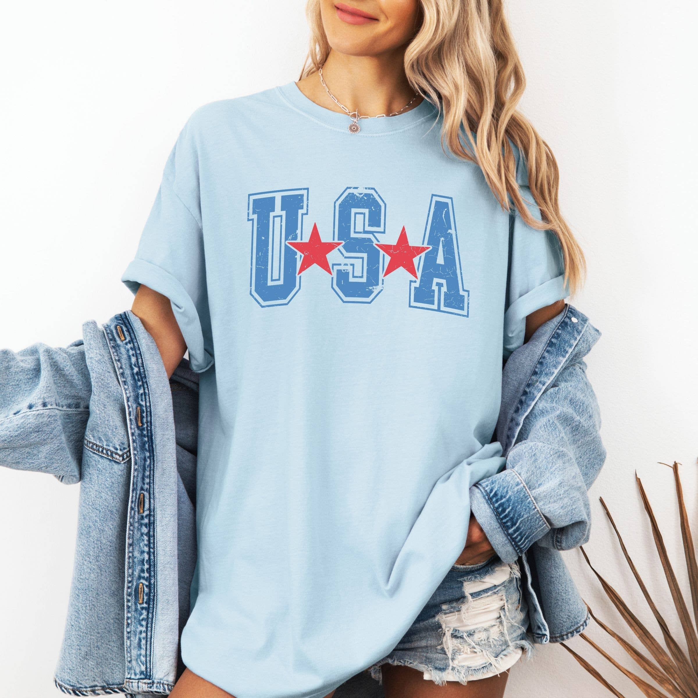 USA Tee - 4Th of July Graphic Tee - Western Summer Tee Hoodie, Sweatshirt | PodTeesHub.com