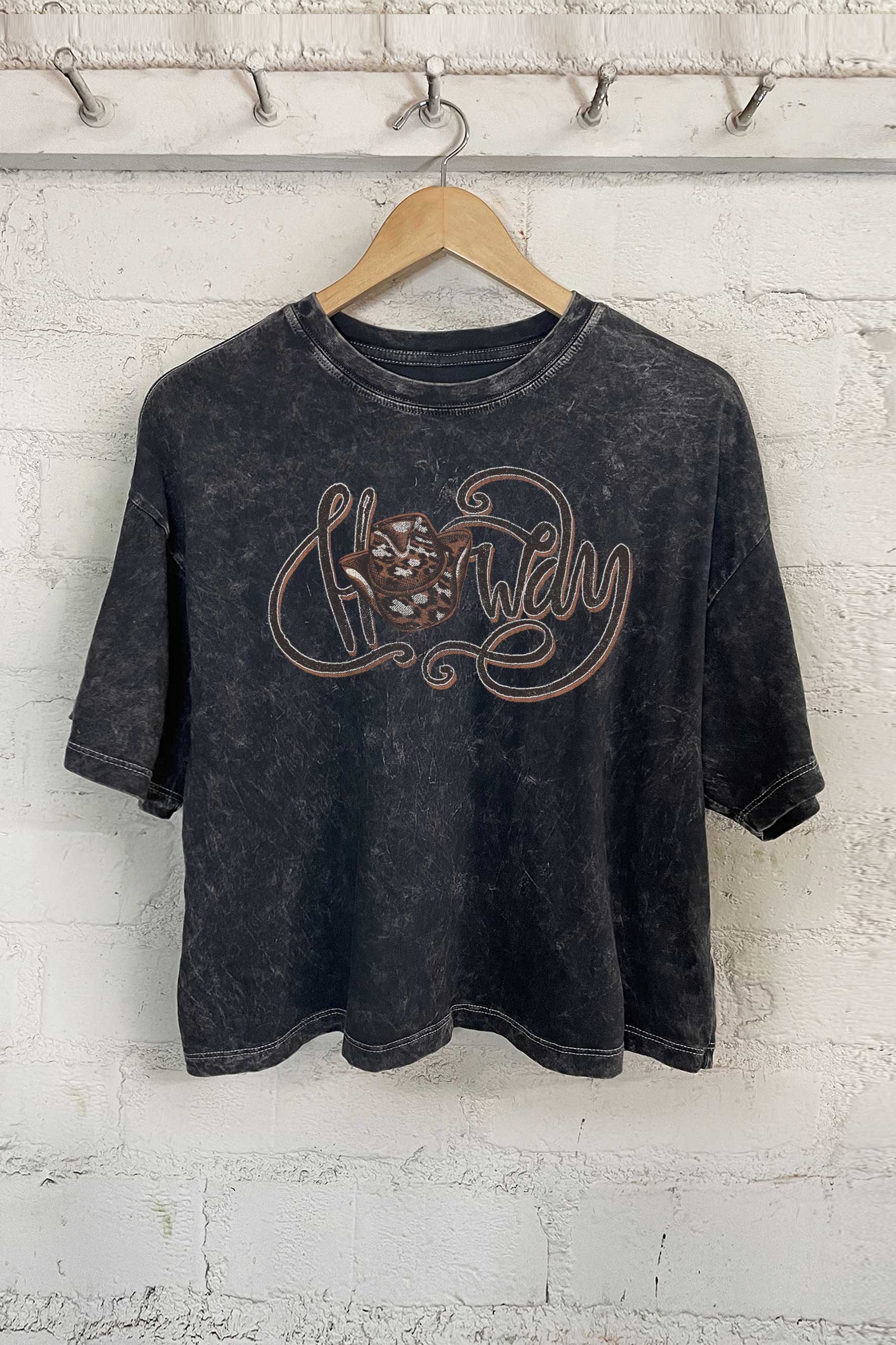 Howdy Soft Vintage Mineral Wash Dye, Cotton Women's T-Shirt Hoodie, Sweatshirt | PodTeesHub.com