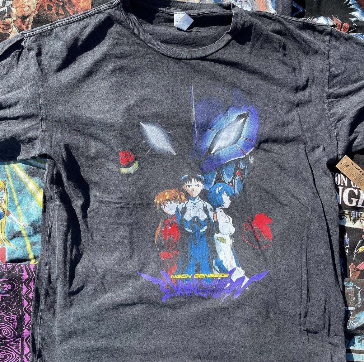 Japanese Brand X Vintage Thr1ftl1f3 Neon Genesis Evangelion T Shirt Hoodie, Sweatshirt | PodTeesHub.com