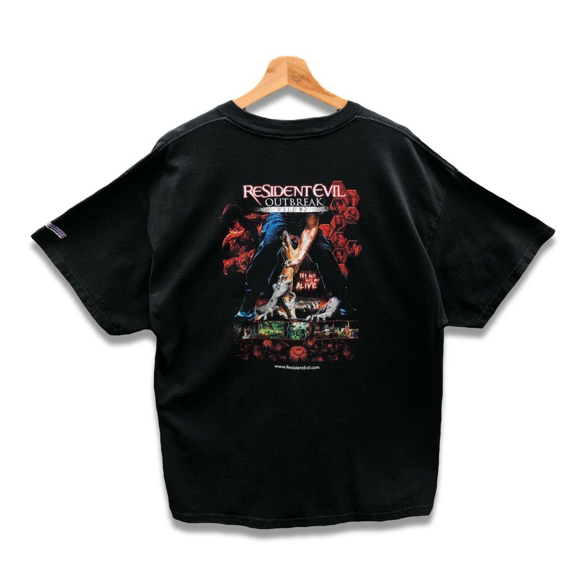 Vintage Resident Evil Outbreak File 2 Capcom Promo T-Shirts, Hoodie, Sweatshirt | PodTeesHub.com