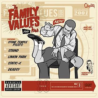 Band Tees Vintage Family Values Tour 2001 Feat Linkin Park Shirt Hoodie, Sweatshirt | PodTeesHub.com